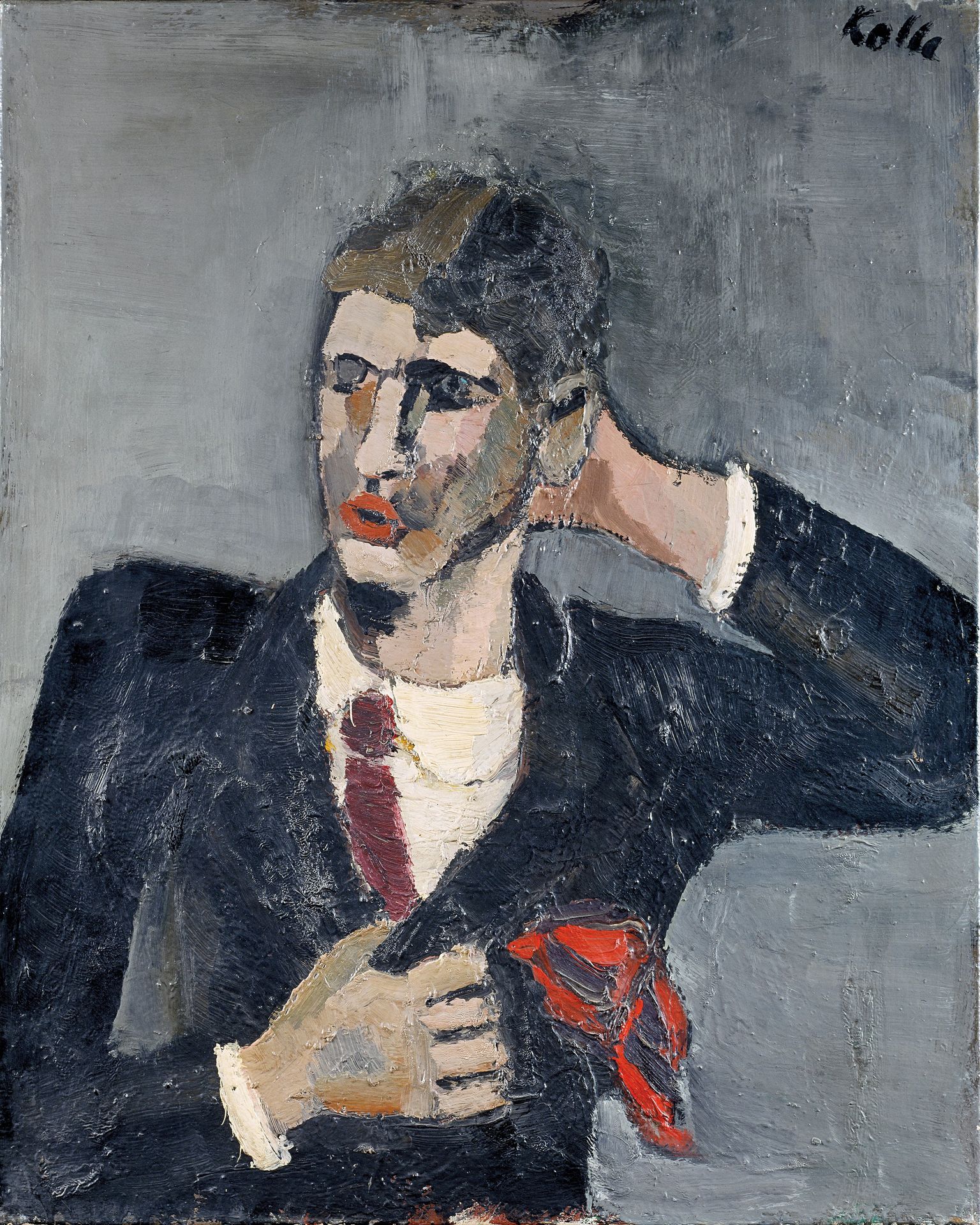 Self-portrait by Helmut Kolle