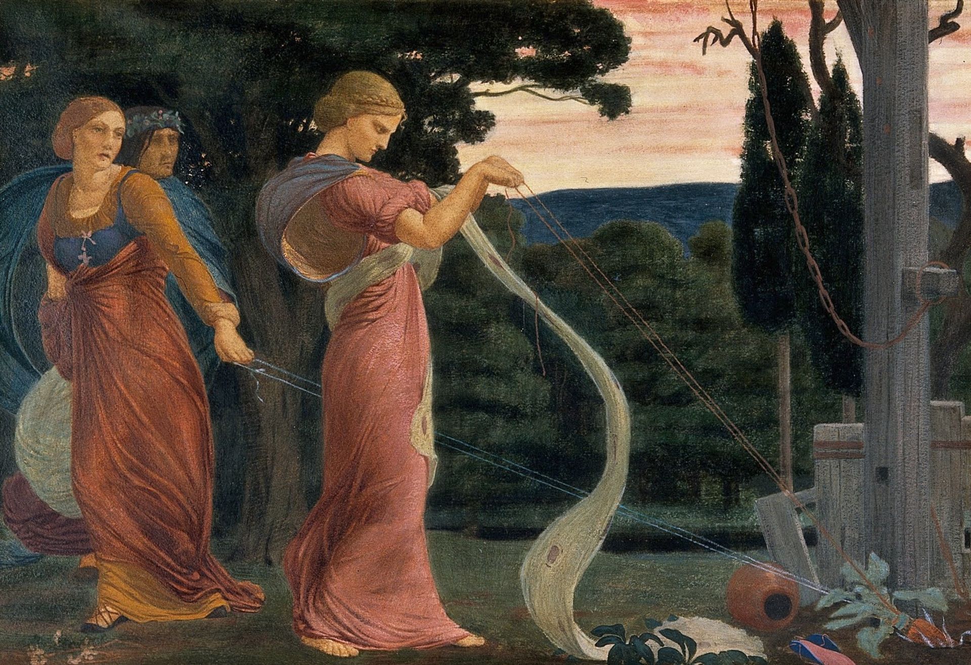 Three Women Plucking Mandrakes by Robert Bateman