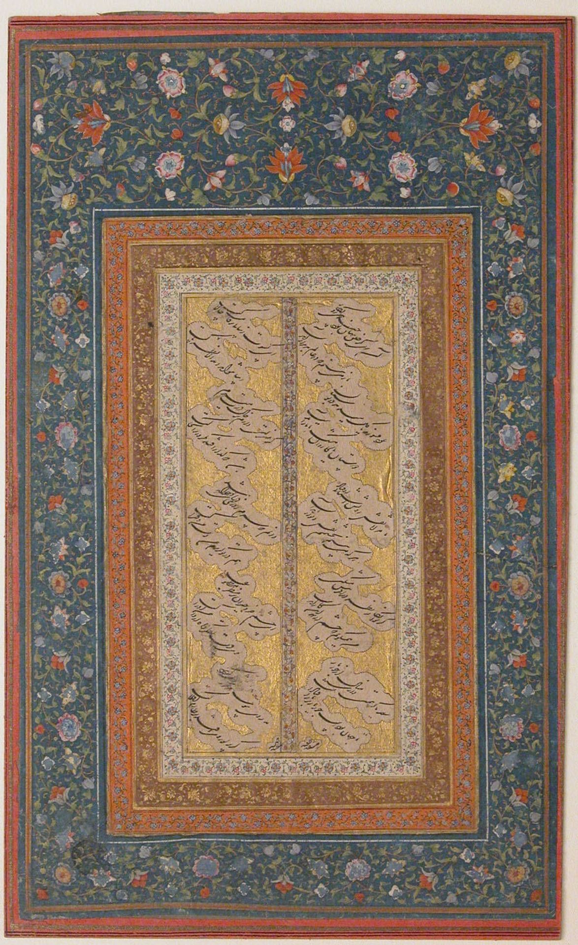 Page of Calligraphy from the Kulliyat of Sa'di by Abd al-Majid Taleqani