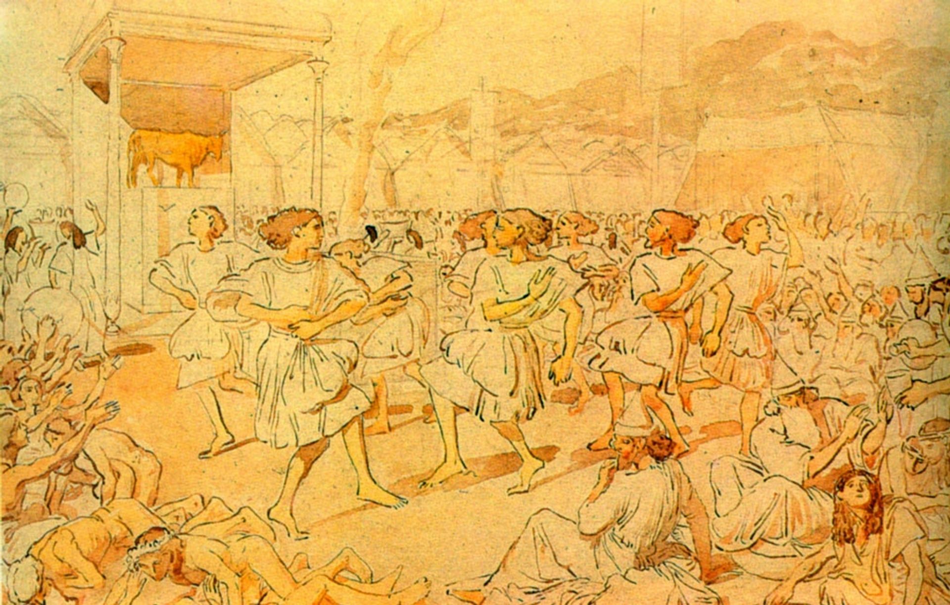 Adoration of the Golden Calf by Alexander Ivanov