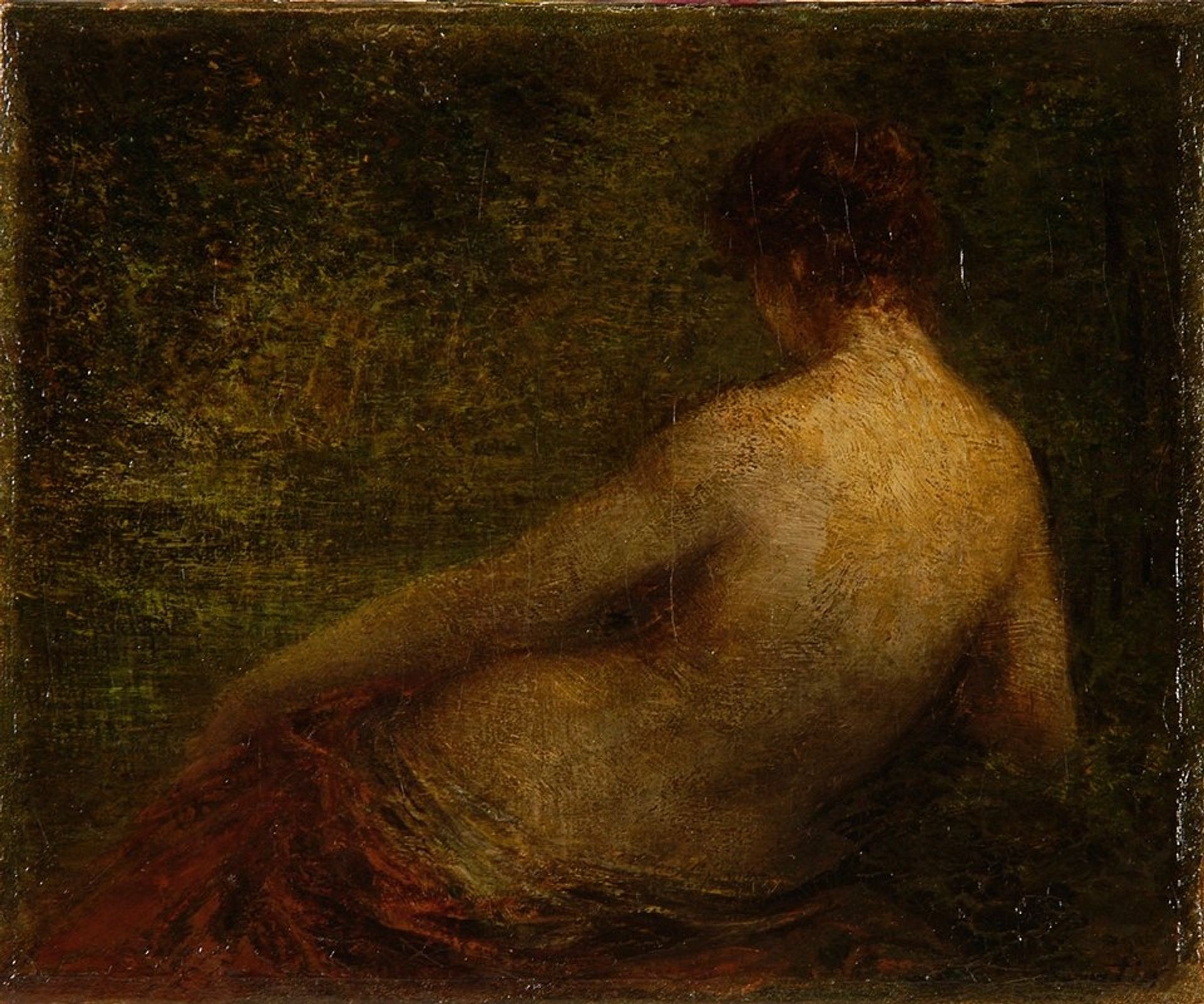 Femme nue de dos by Henri Fantin-Latour