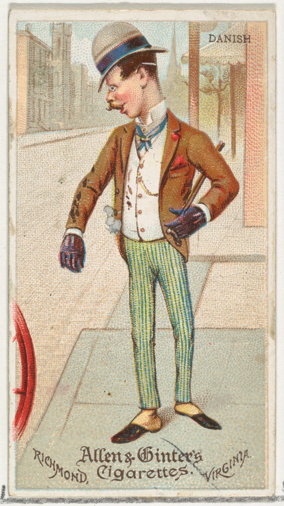 Danish, from World's Dudes series (N31) for Allen & Ginter Cigarettes ...