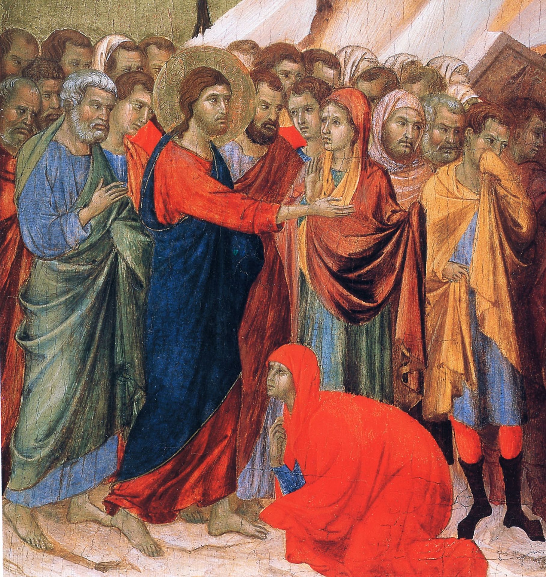 Raising of Lazarus (Fragment) by Duccio