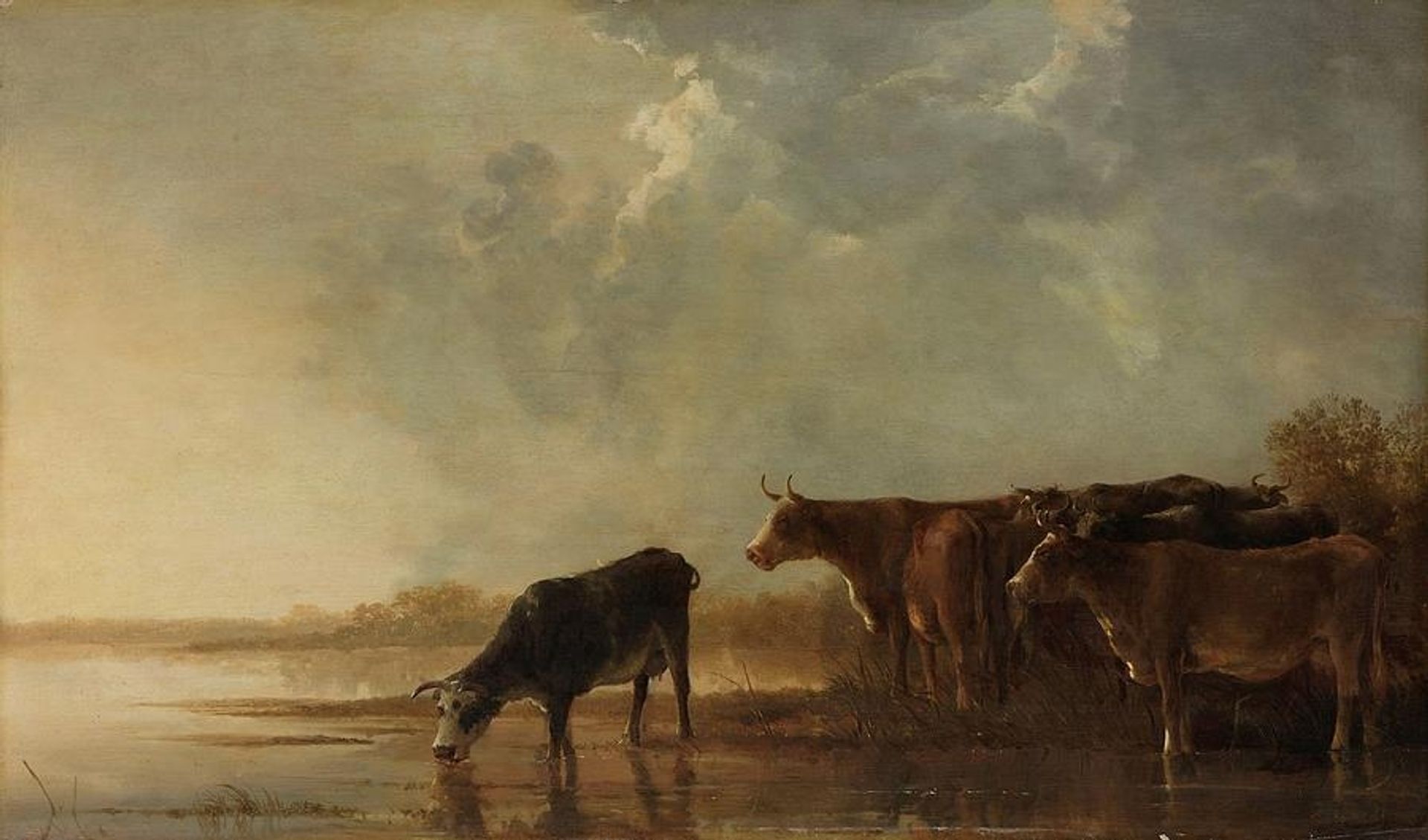 River Landscape With Cows by Aelbert Cuyp