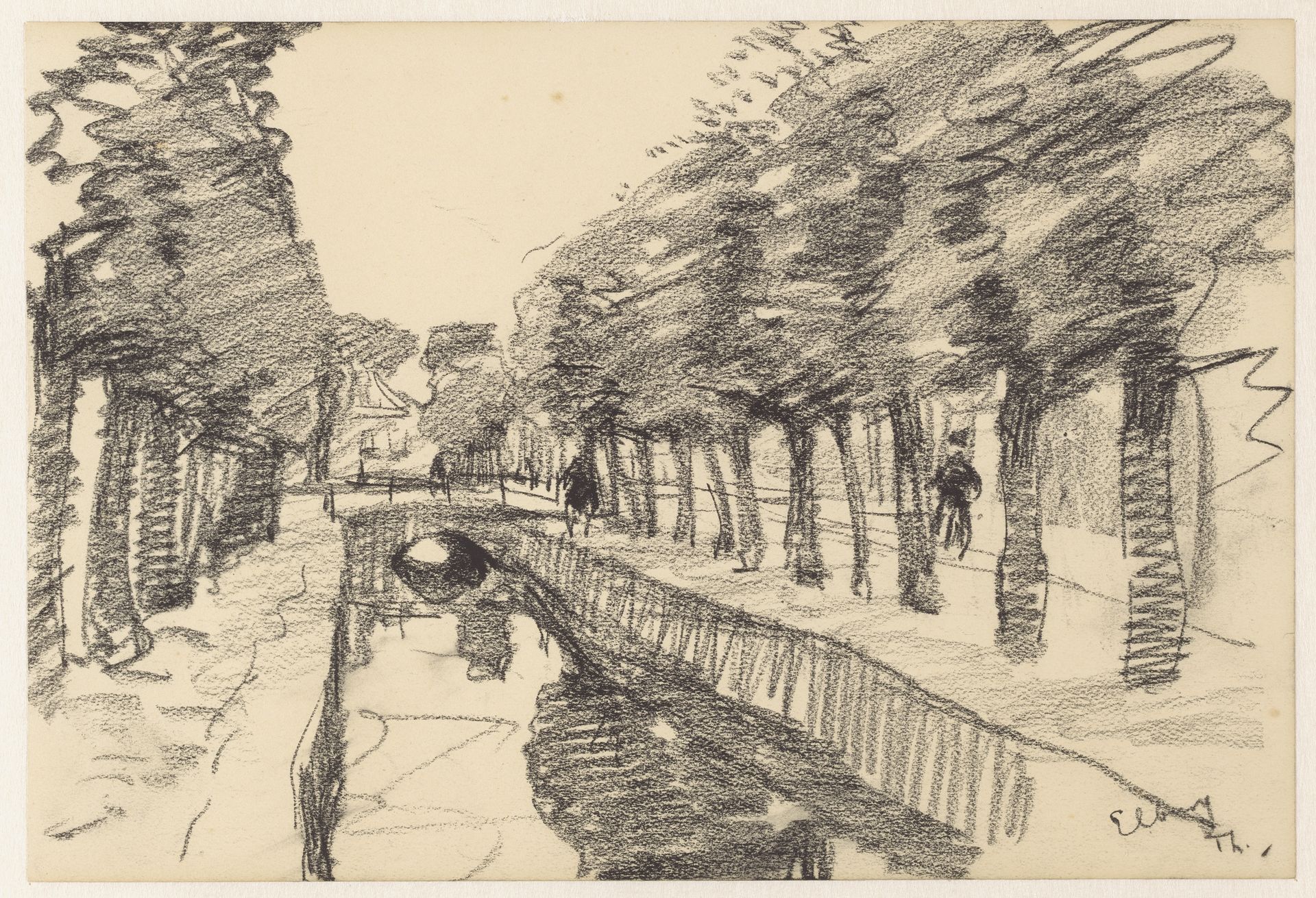 Grachtje in Elburg by Willem Bastiaan Tholen