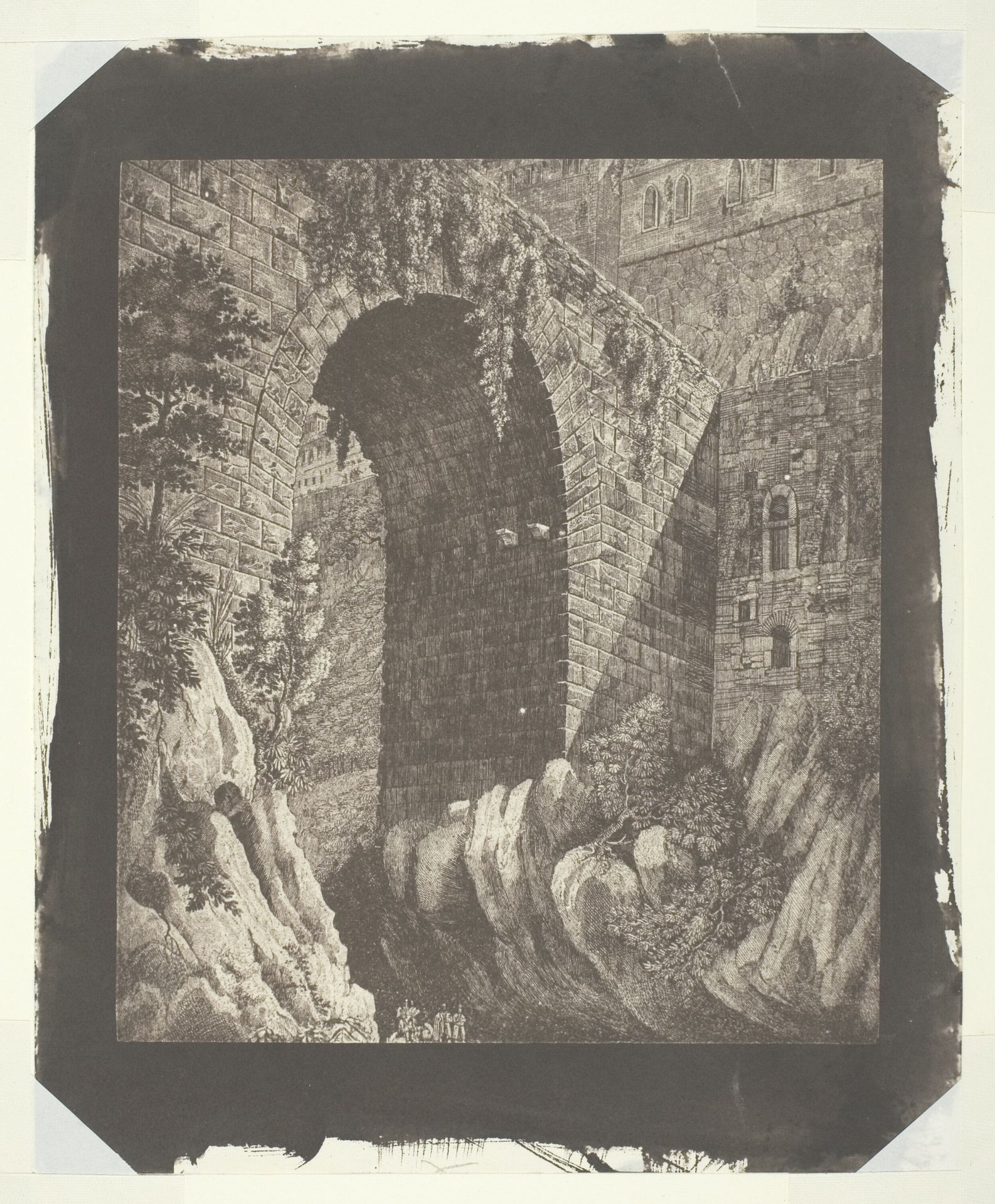 Copy of a Large Italian Print, Reduced in the Camera by William Henry Fox Talbot
