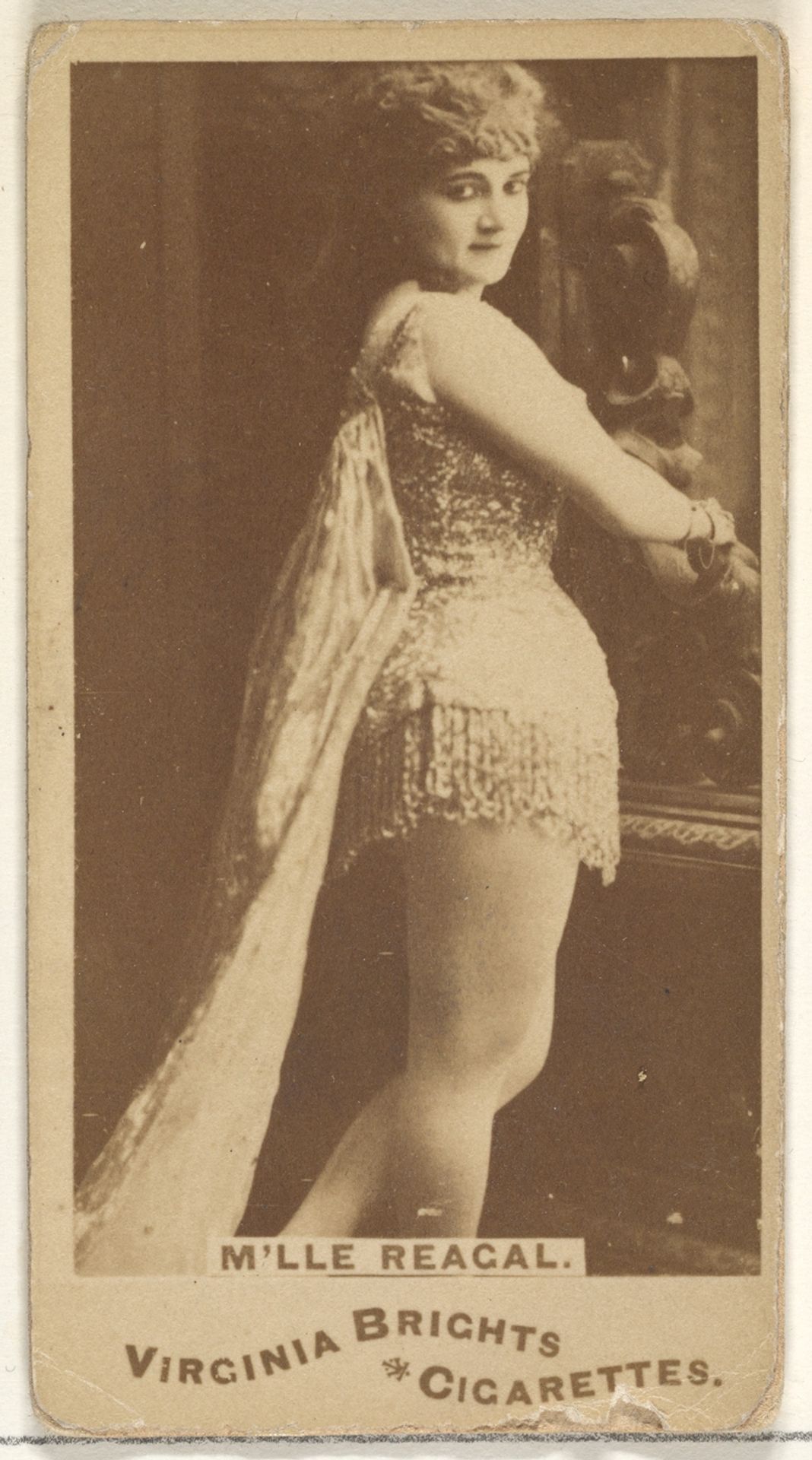 M'lle Reagal, from the Actors and Actresses series (N45, Type 1) for Virginia Brights Cigarettes by Allen & Ginter