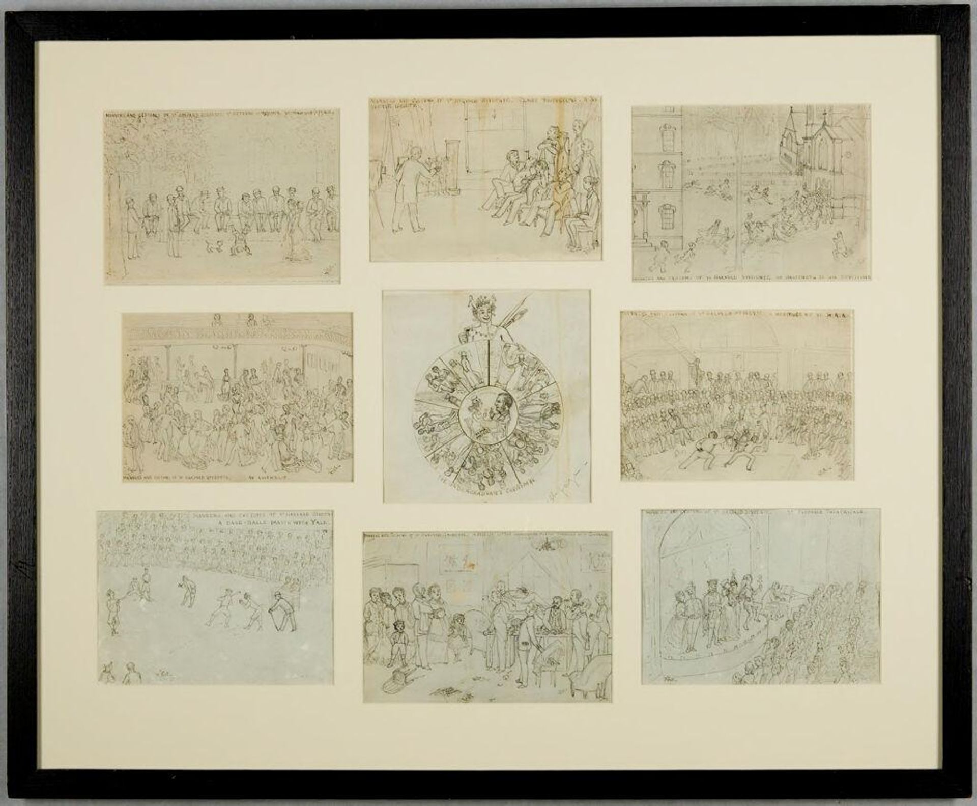 Class Photographs.  A Societie Groupe, from "Manners and Customs of Ye Harvard Students" by Francis Gilbert Attwood