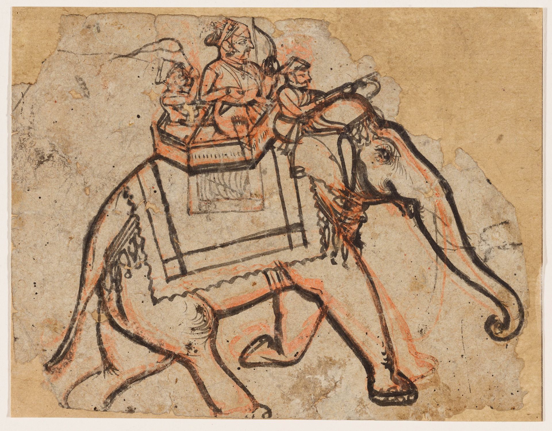 Raja Ram Singh I On an Elephant by Anonymous