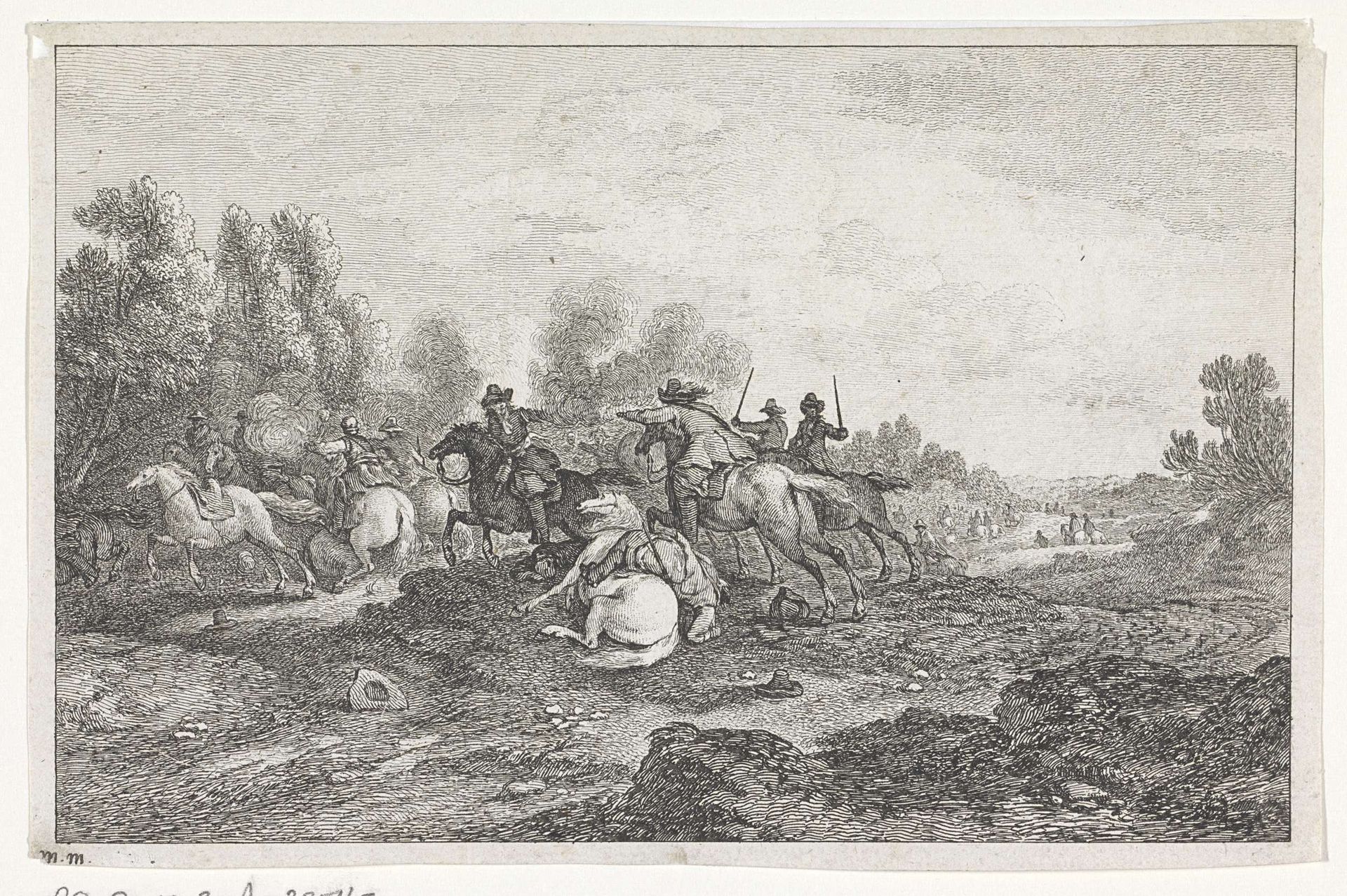 Ruitergevecht by Anonymous