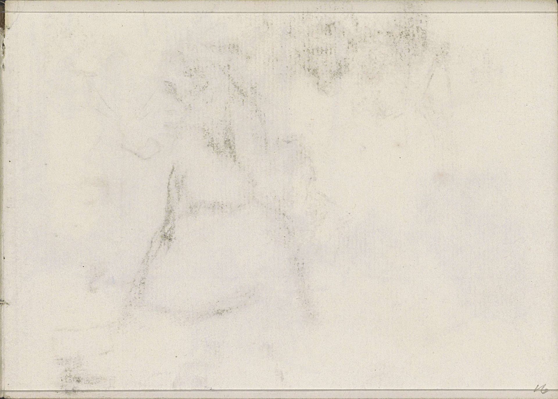 Abklatsch van de krijttekening op blad 15 verso by Isaac Israels