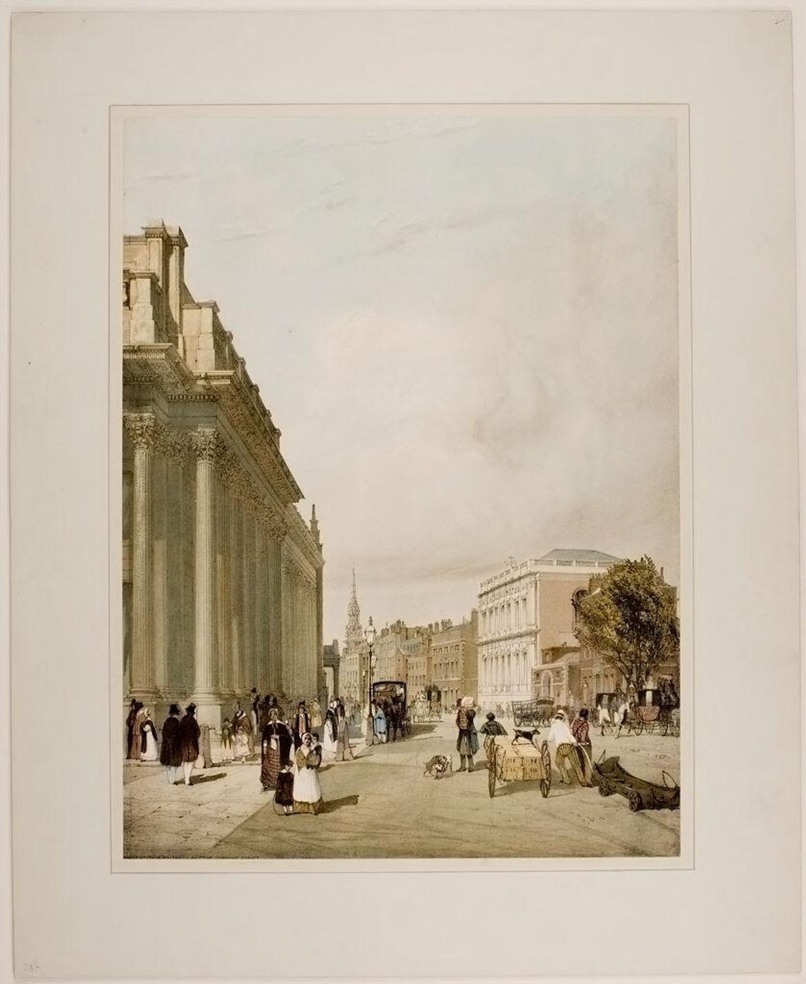 Board of Trade, Whitehall, etc...from Downing Street by Thomas Shotter Boys