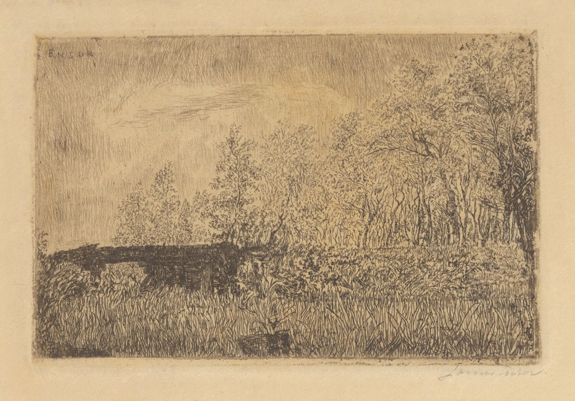 Landelijke brug by James Ensor