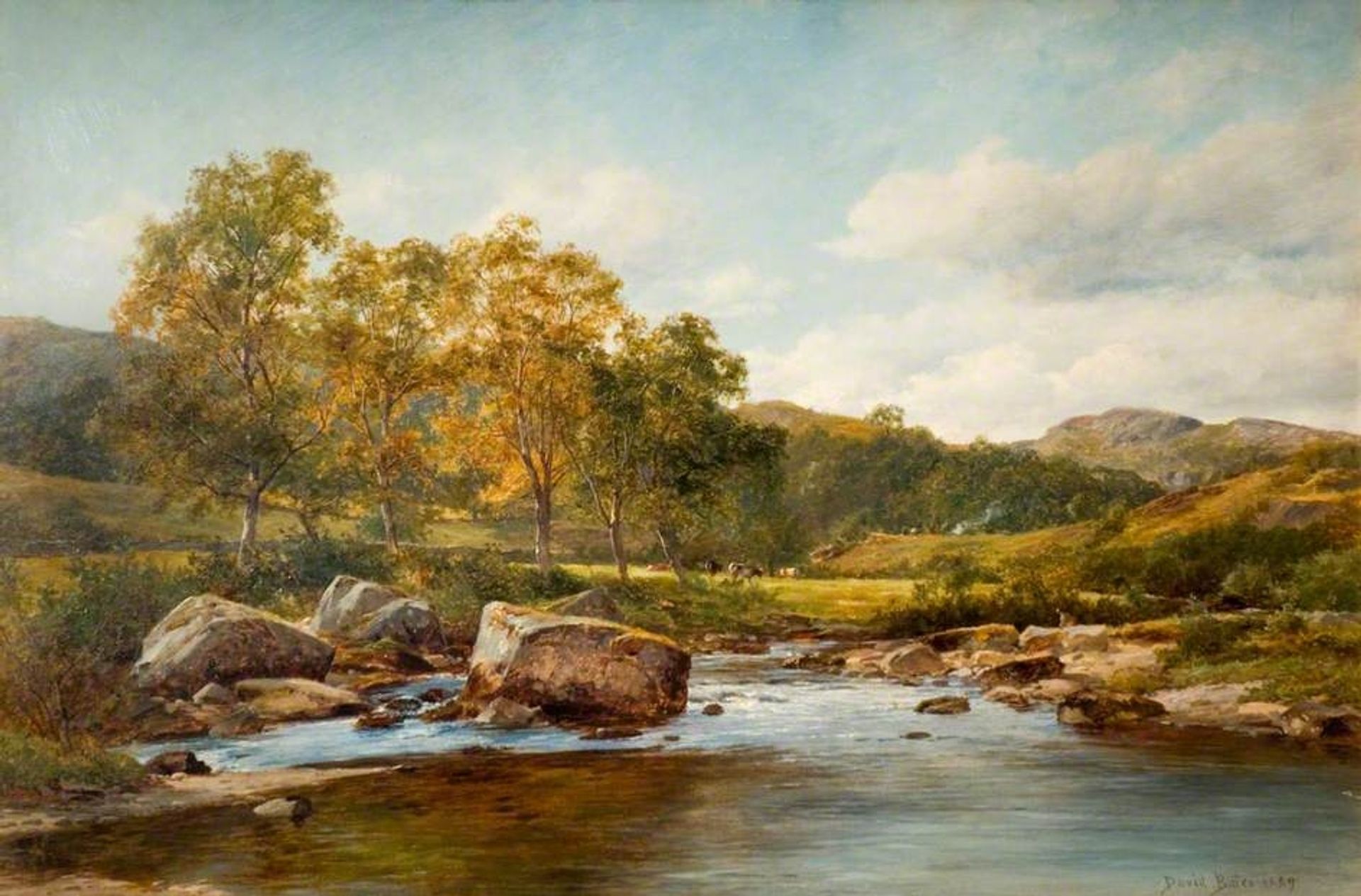 Stepping Stones on the Llugwy by David Bates