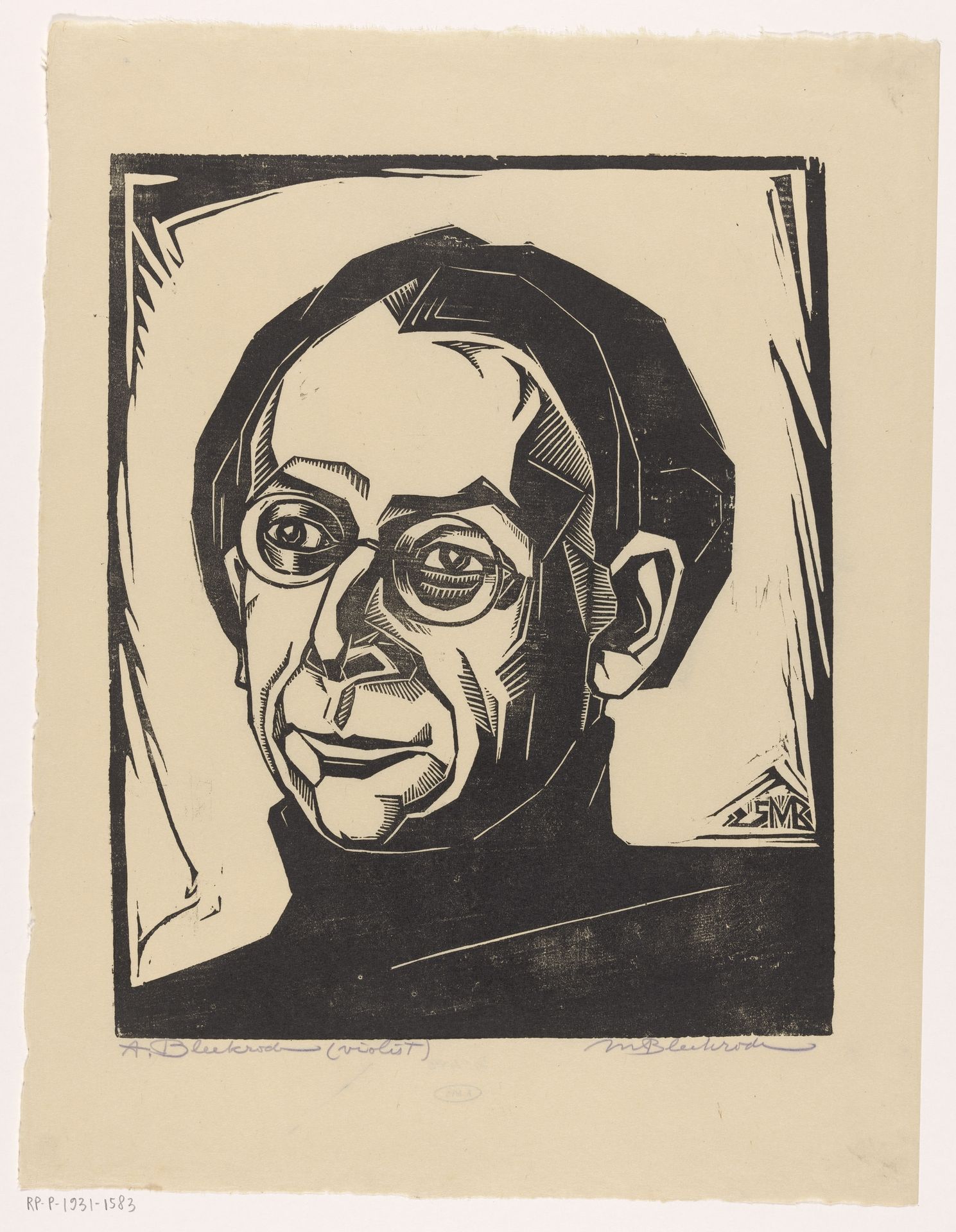 Portret van Abraham Bleekrode by Meijer Bleekrode