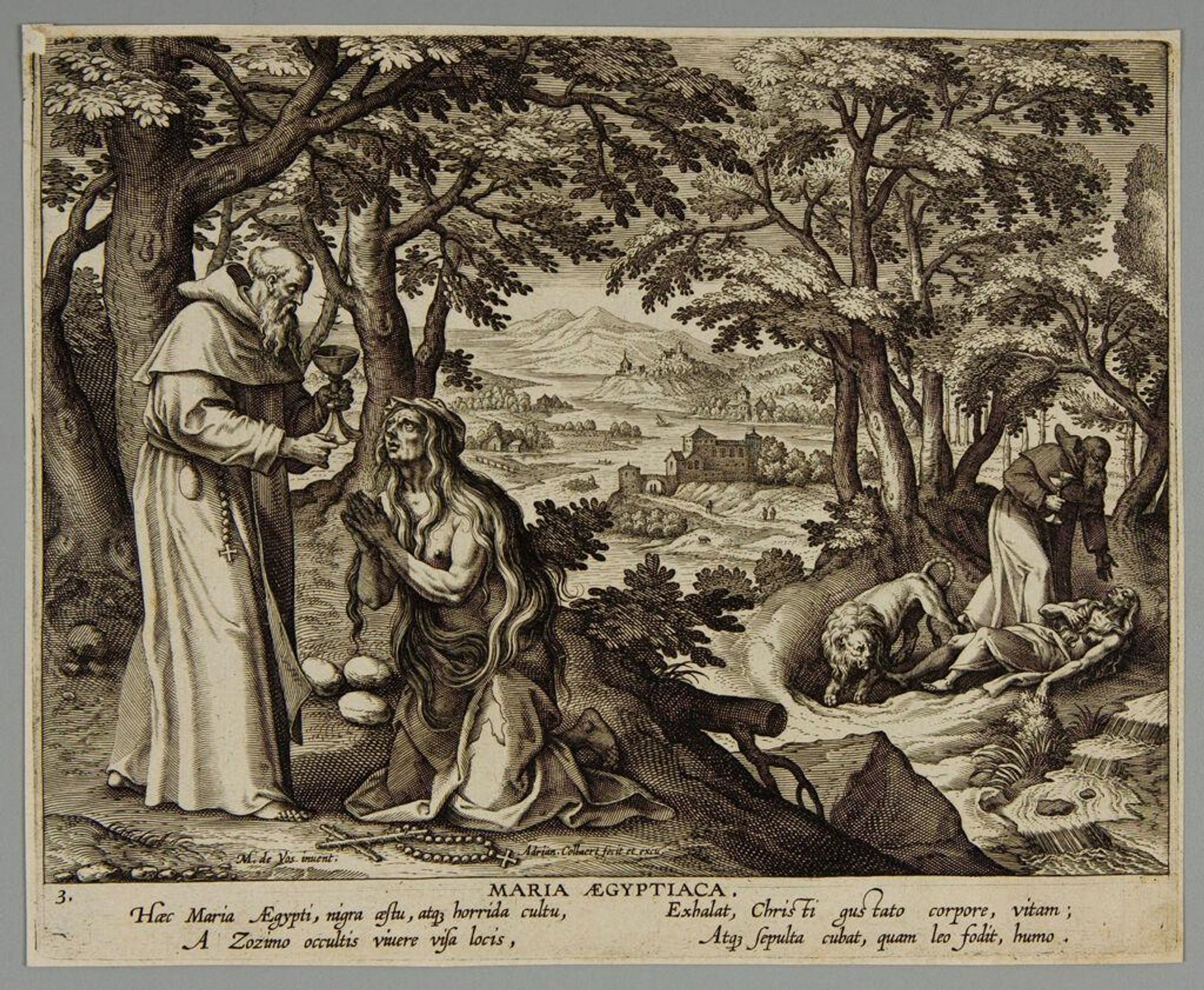 Maria Aegyptiaca by Adriaen Collaert