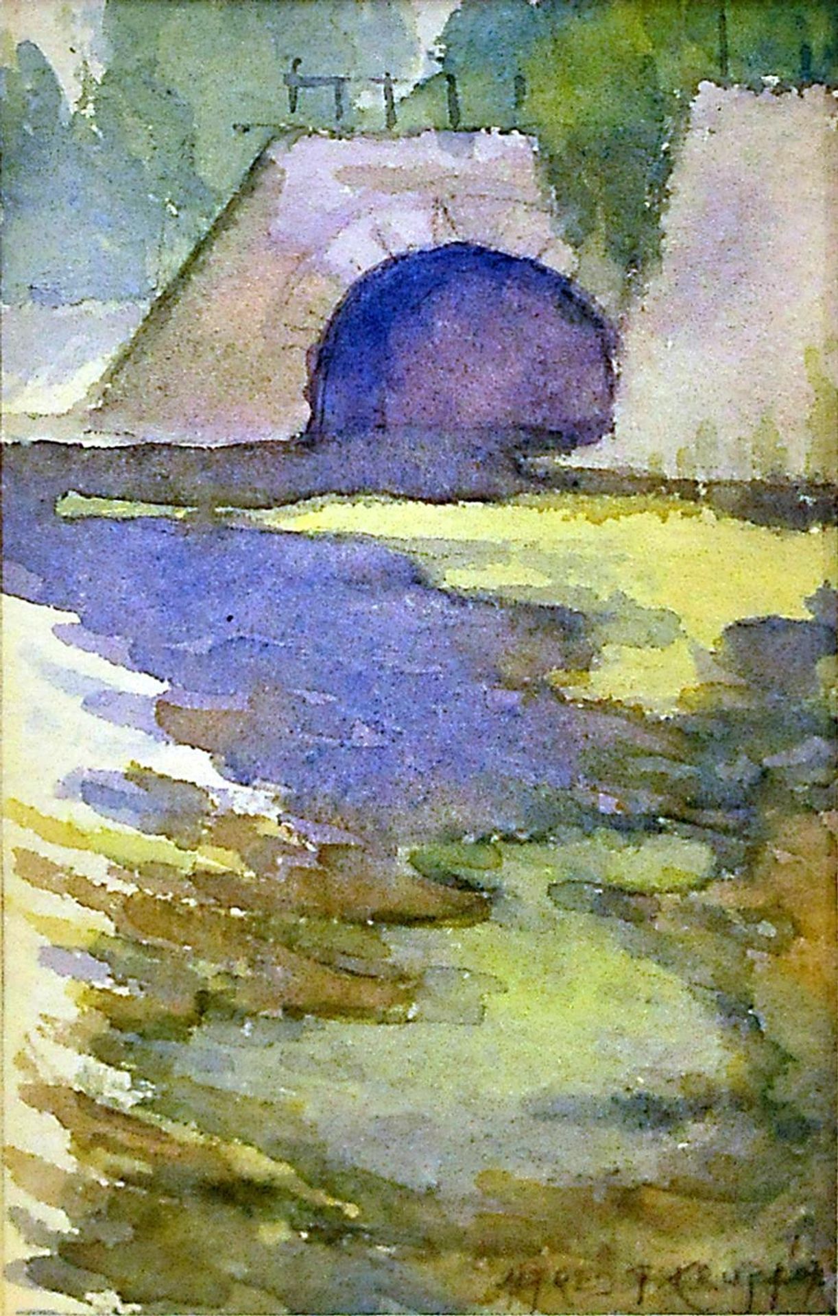 At the Korana river (below the turbine) by Alfred Freddy Krupa