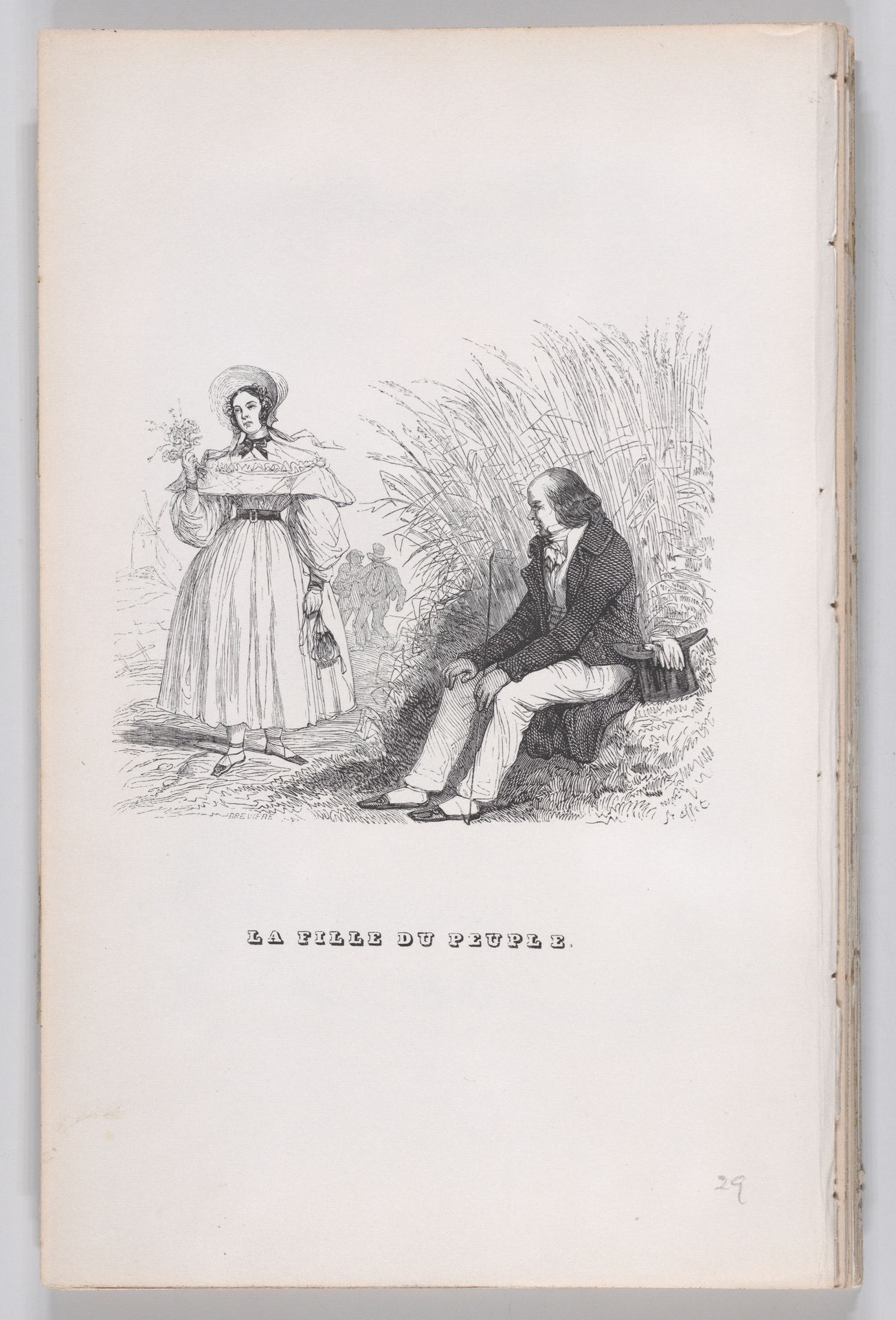 "The Daughter of the People" from The Complete Works of Béranger by J. J. Grandville
