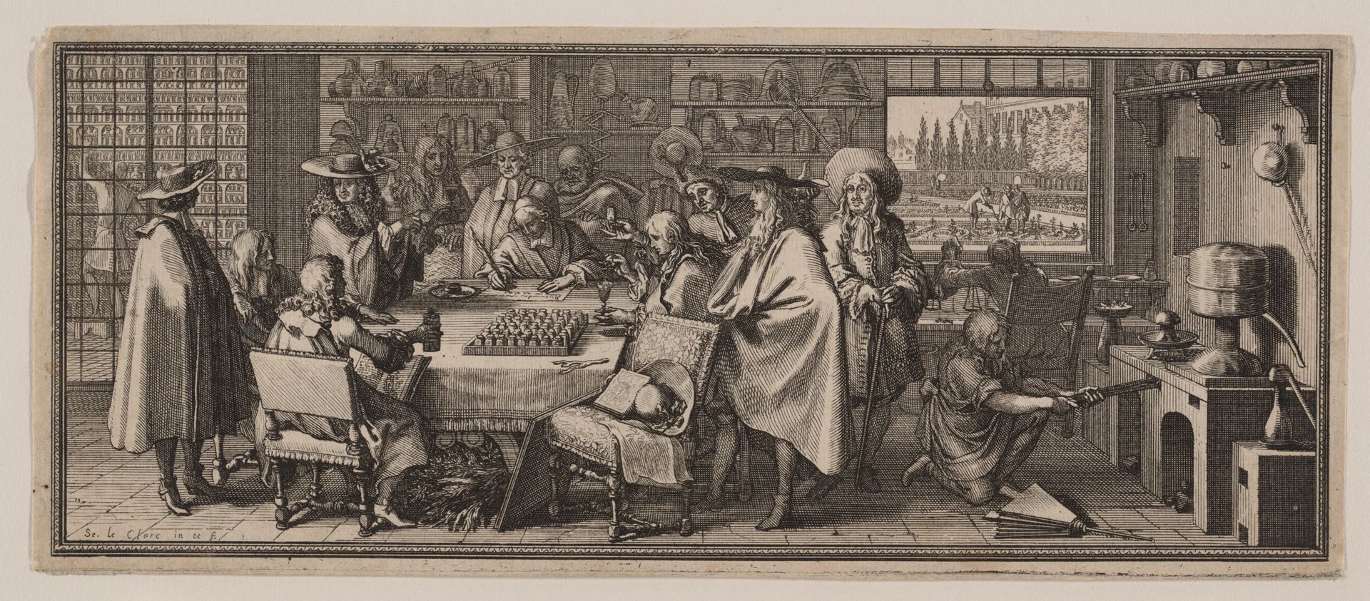 Laboratoire dans le Jardin Royale des Plantes by Sébastien Leclerc I