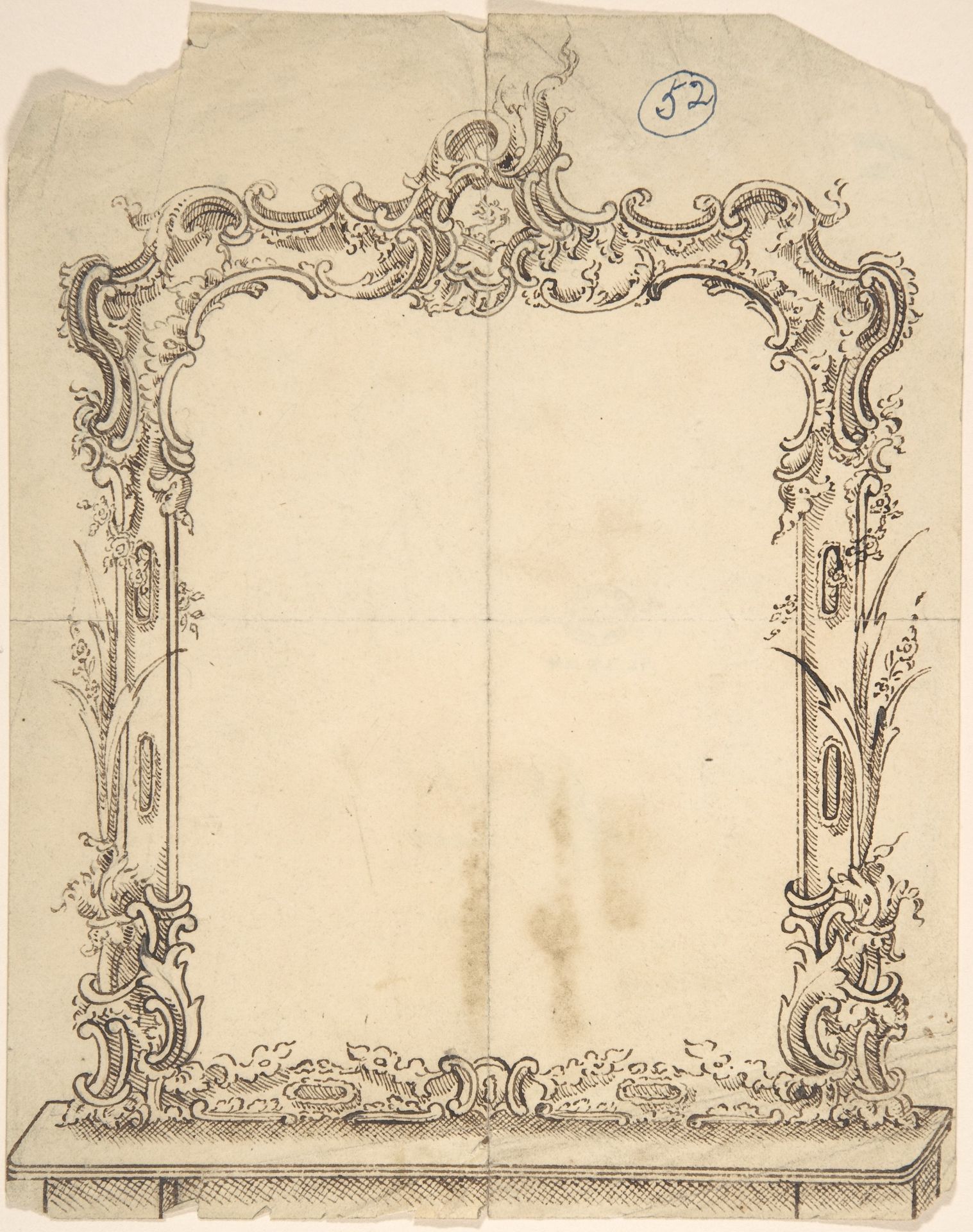 Design for a Mirror by Charles Hindley and Sons