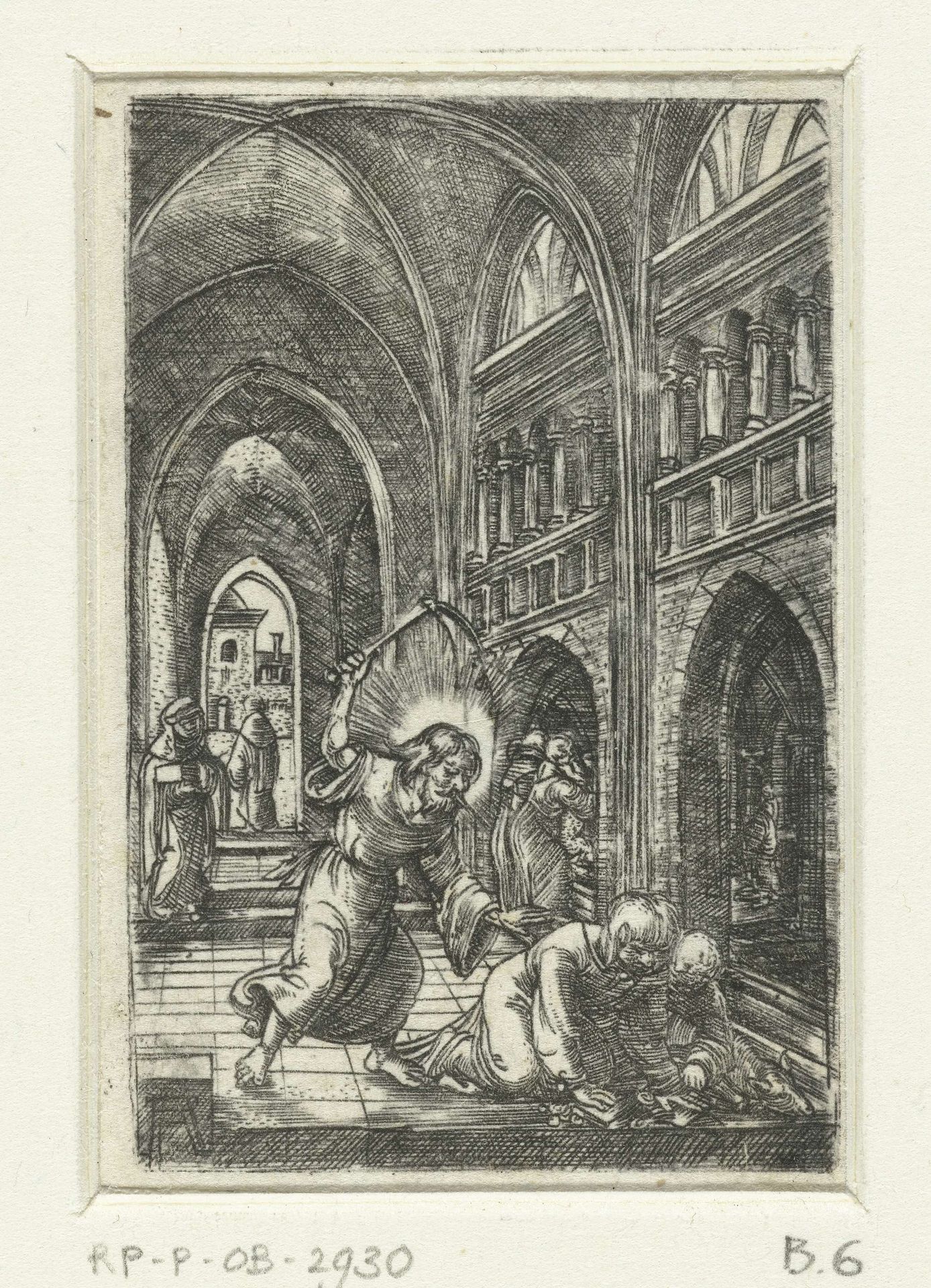 Verdrijving van de geldwisselaars uit de tempel by Albrecht Altdorfer