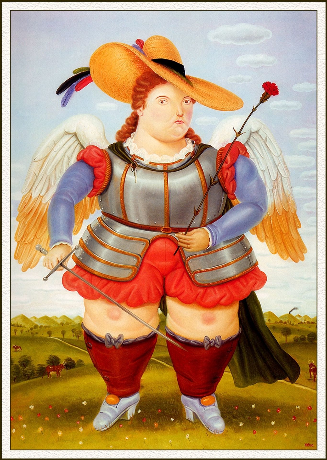 Saint Michael Archangel by Fernando Botero