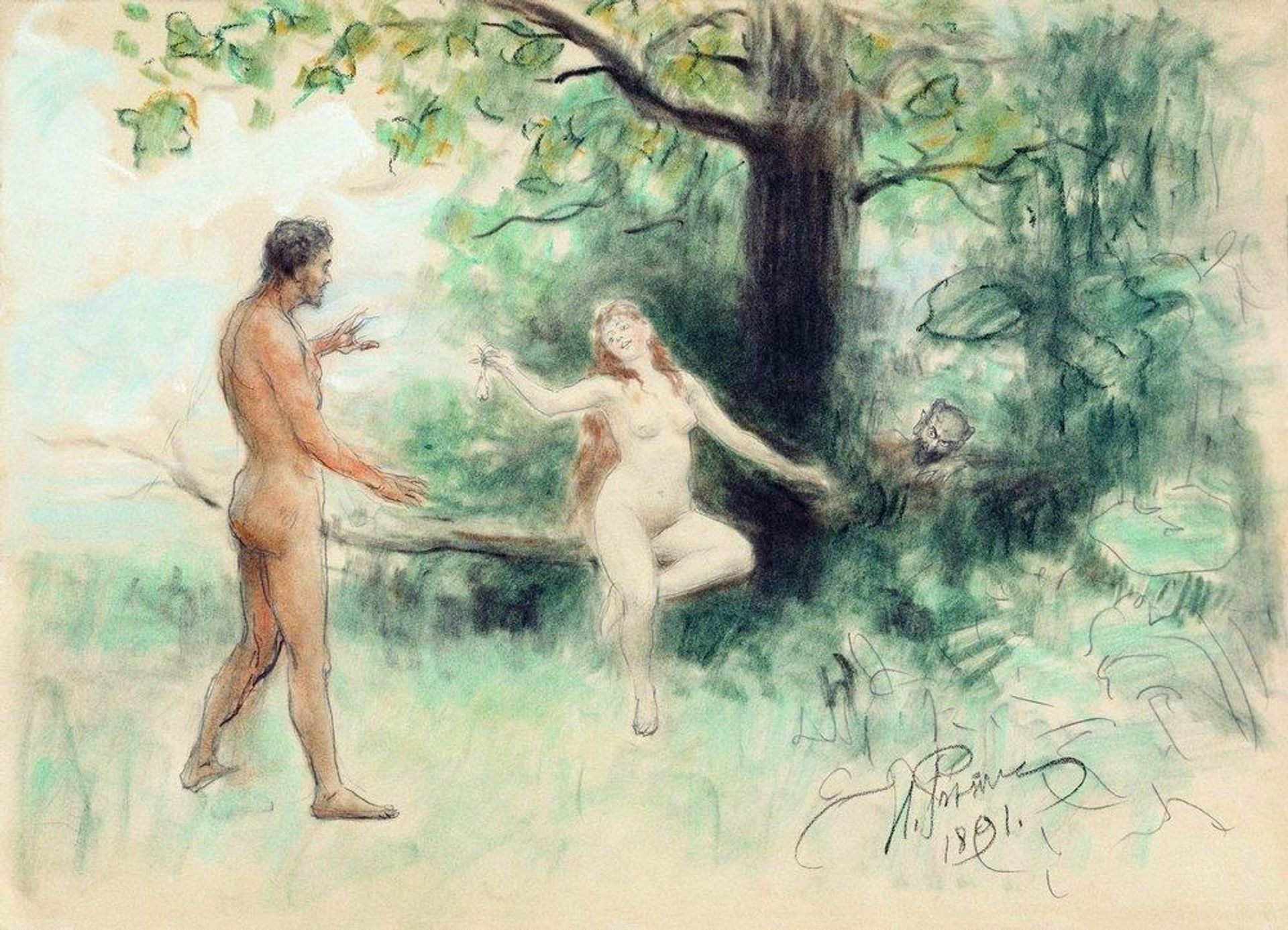 Temptation by Ilya Repin
