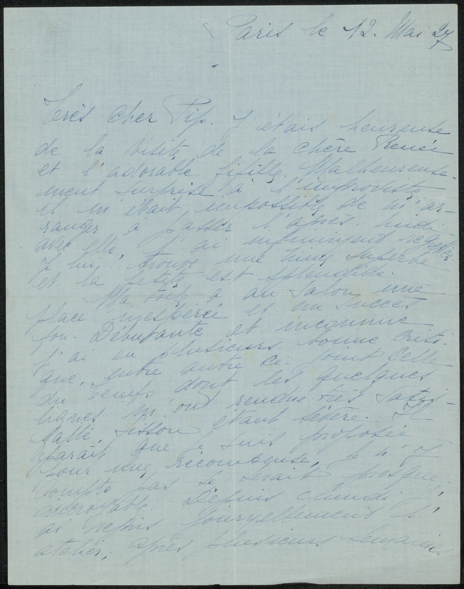 Brief aan Philip Zilcken by Rose Imel