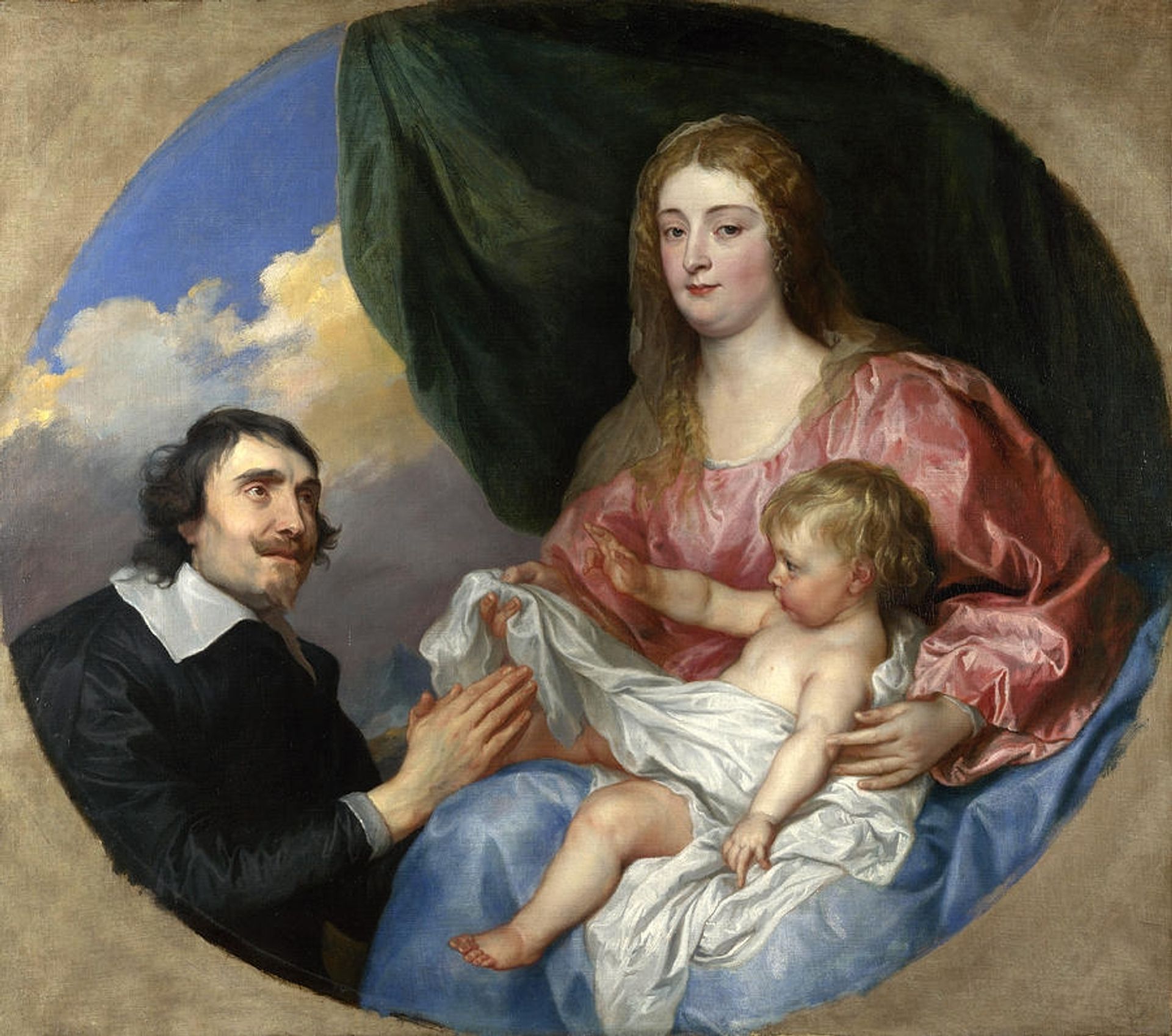 The Abbe Scaglia adoring the Virgin and Child by Anthony van Dyck