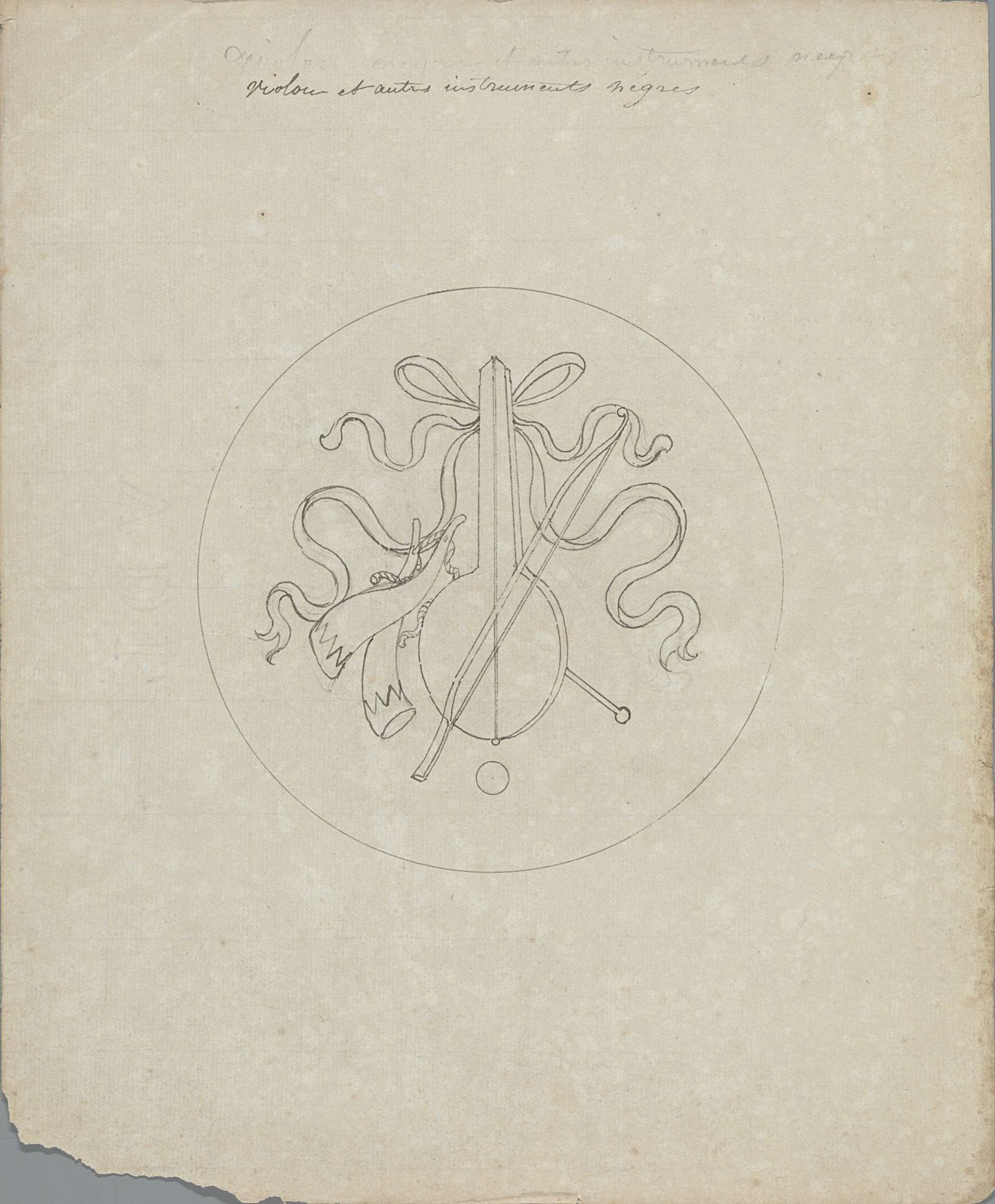 Violon et autres instruments negres by Pierre Félix van Doren