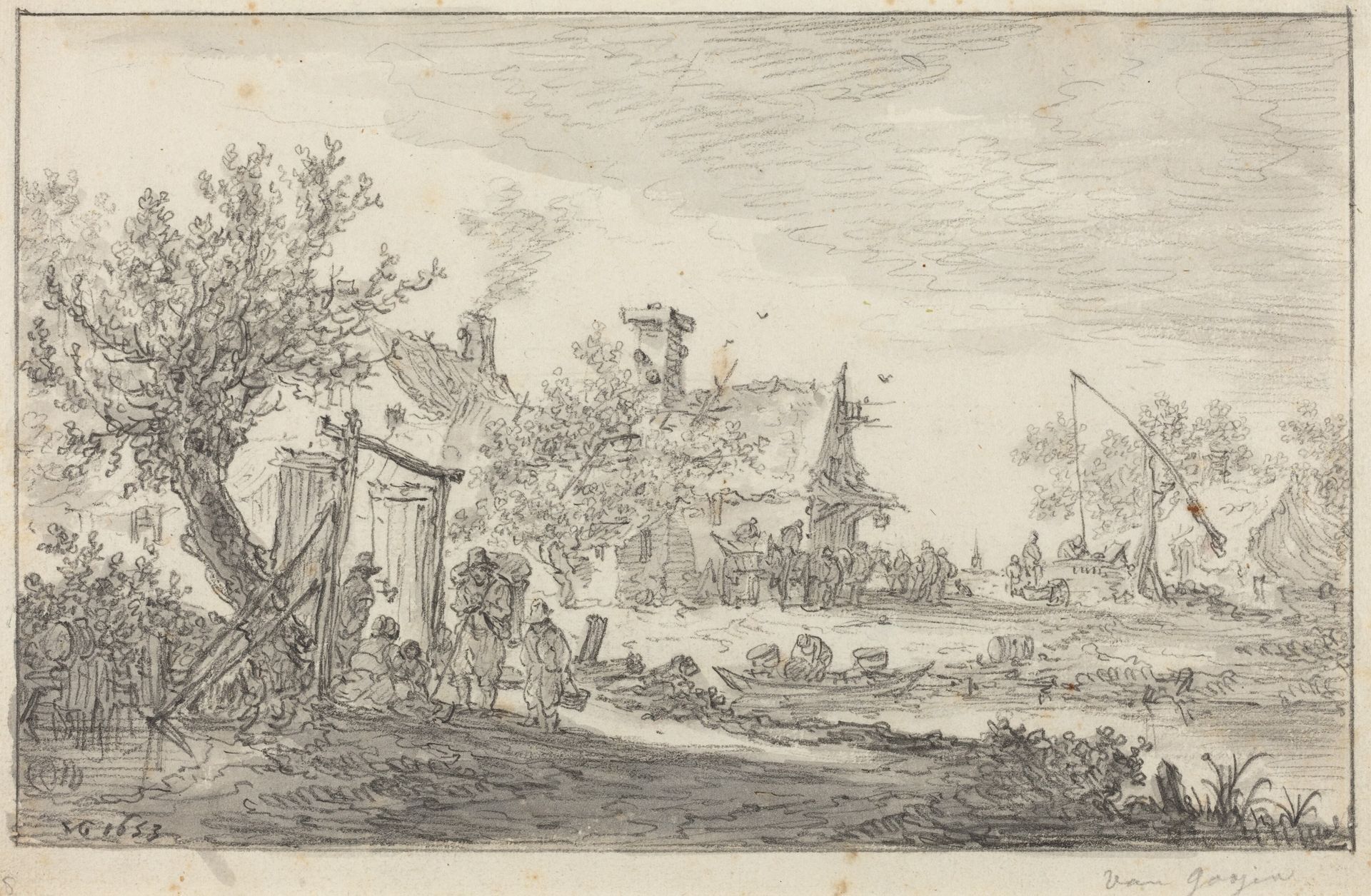 Wayside Inn by Jan van Goyen