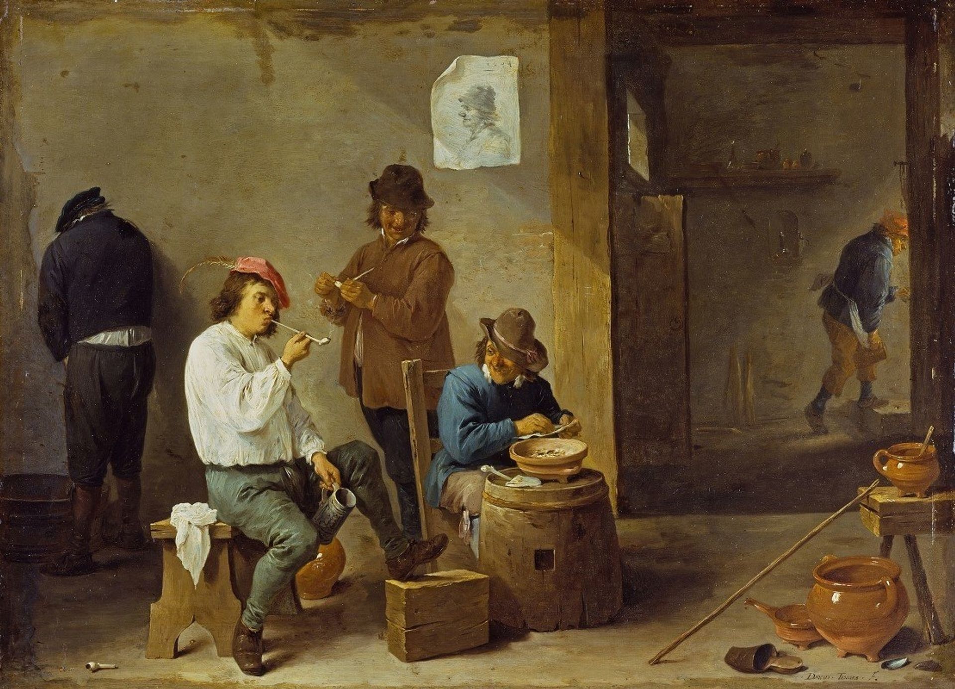 The Smokers by David Teniers The Younger