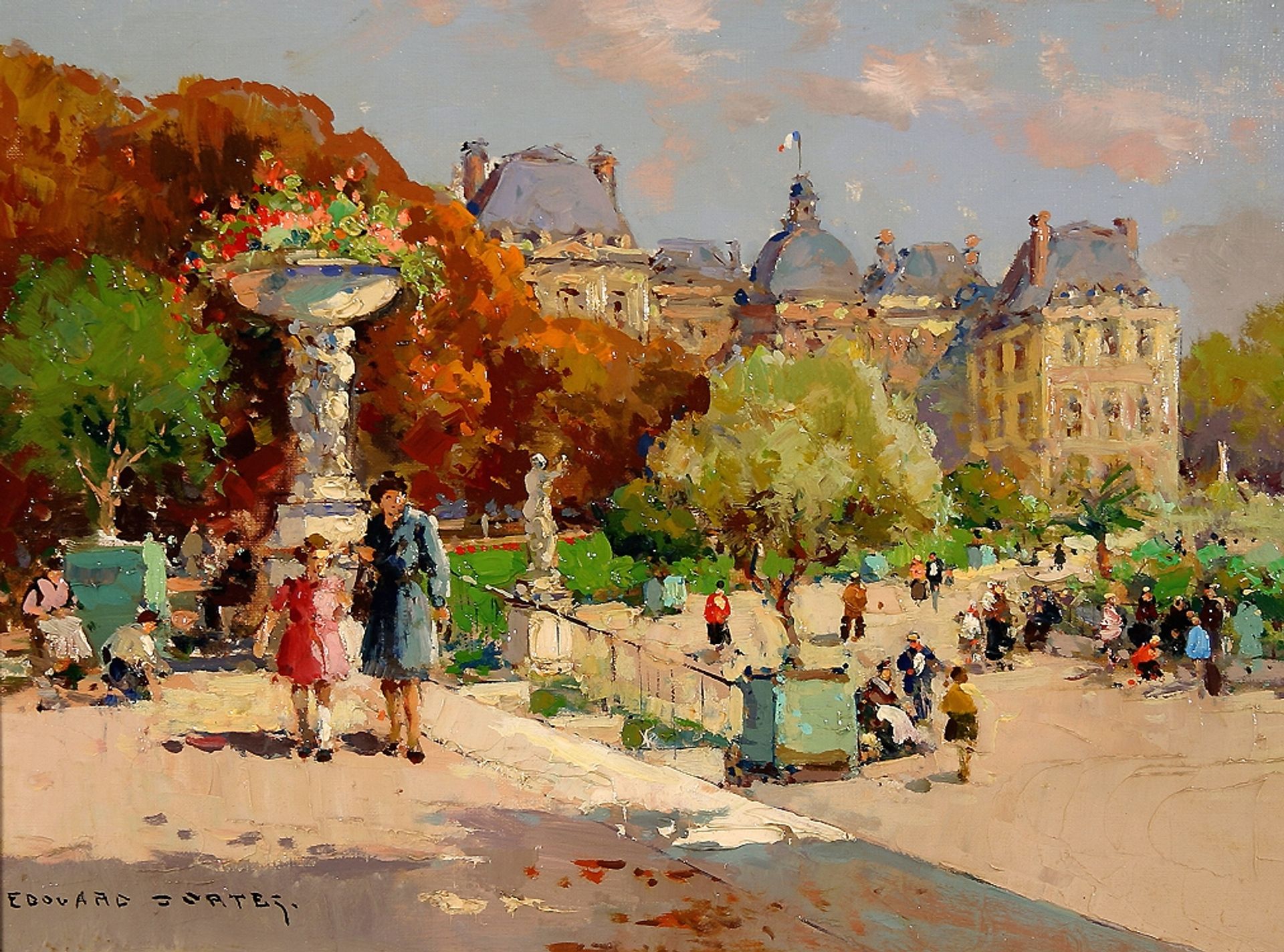 Tuileries Garden by Edouard Cortes