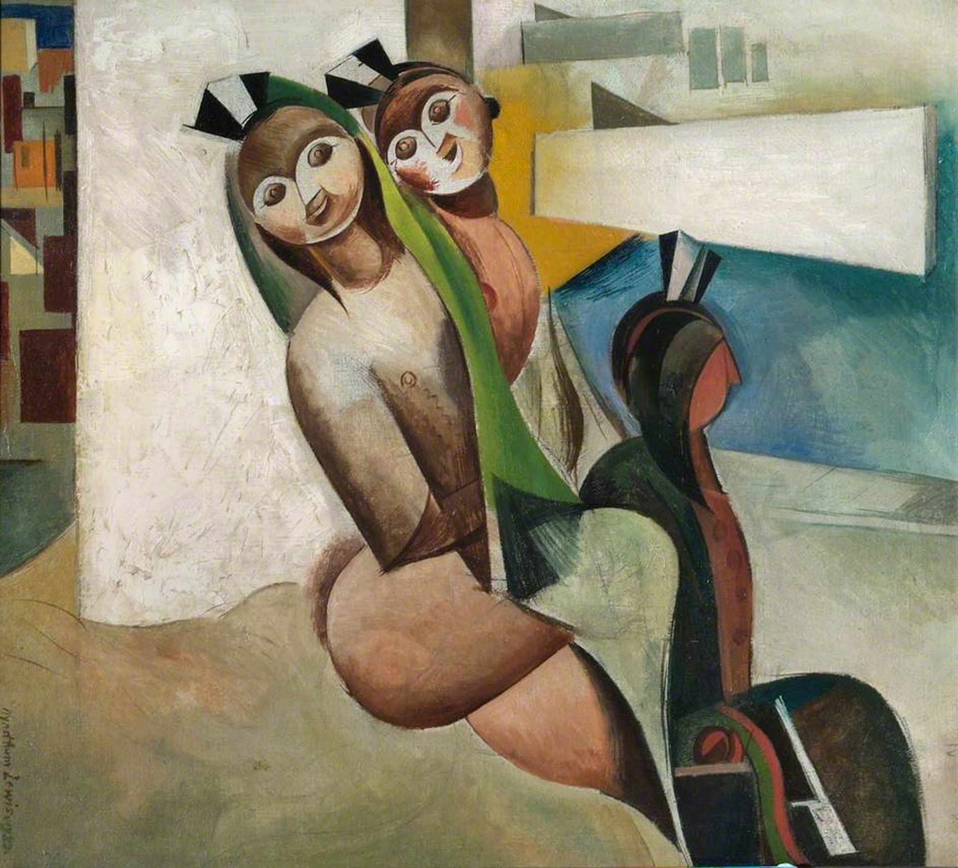 Beach Babies by Wyndham Lewis