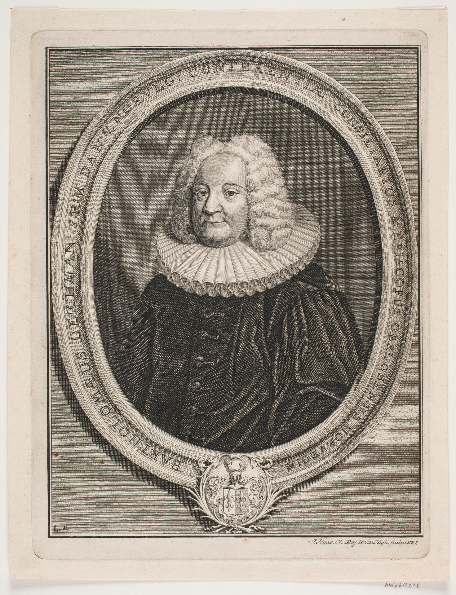 Biskop Bartholomæus Deichman by Jonas Haas