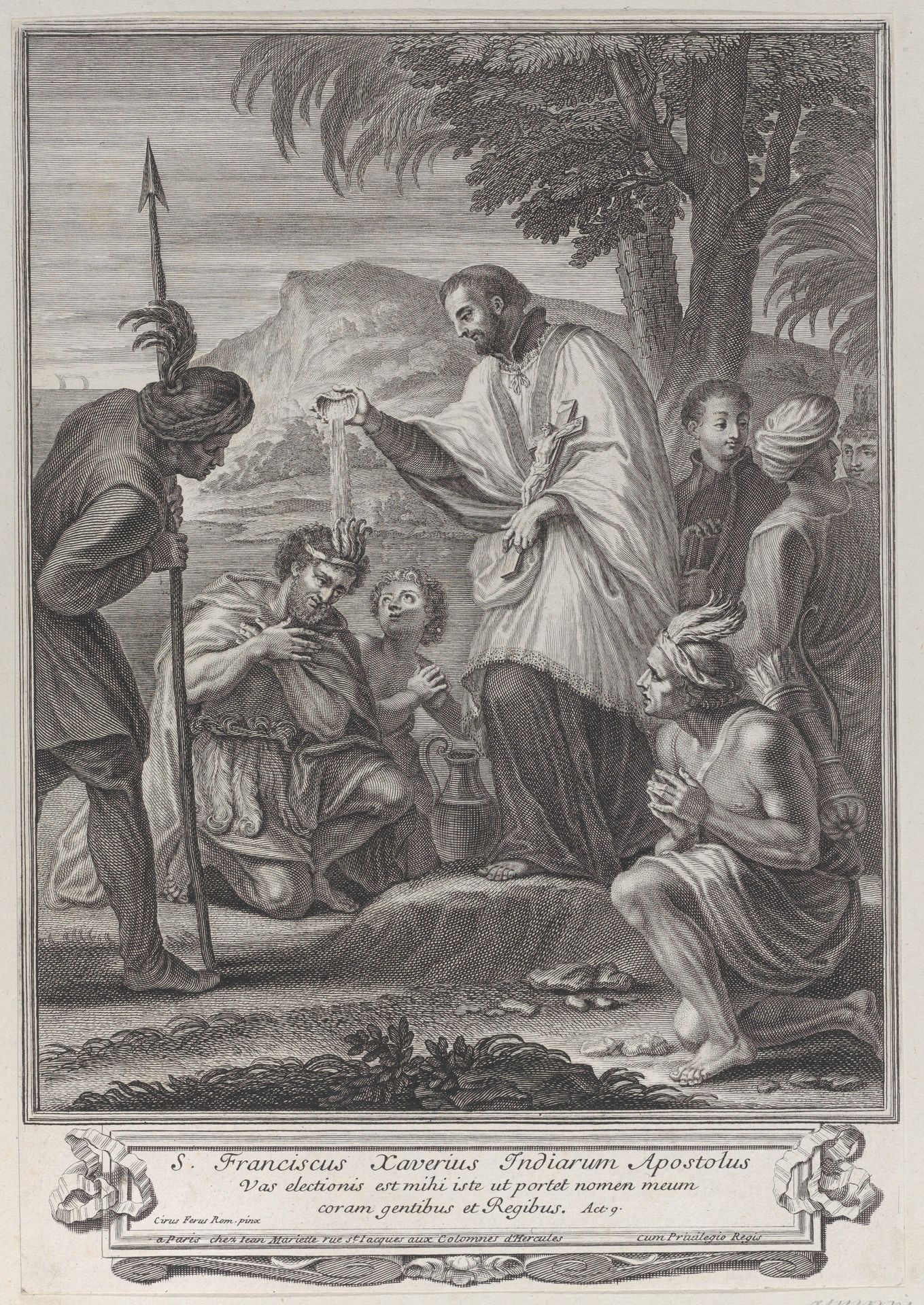 Saint Francis Xavier baptizing the Indians by Anonymous