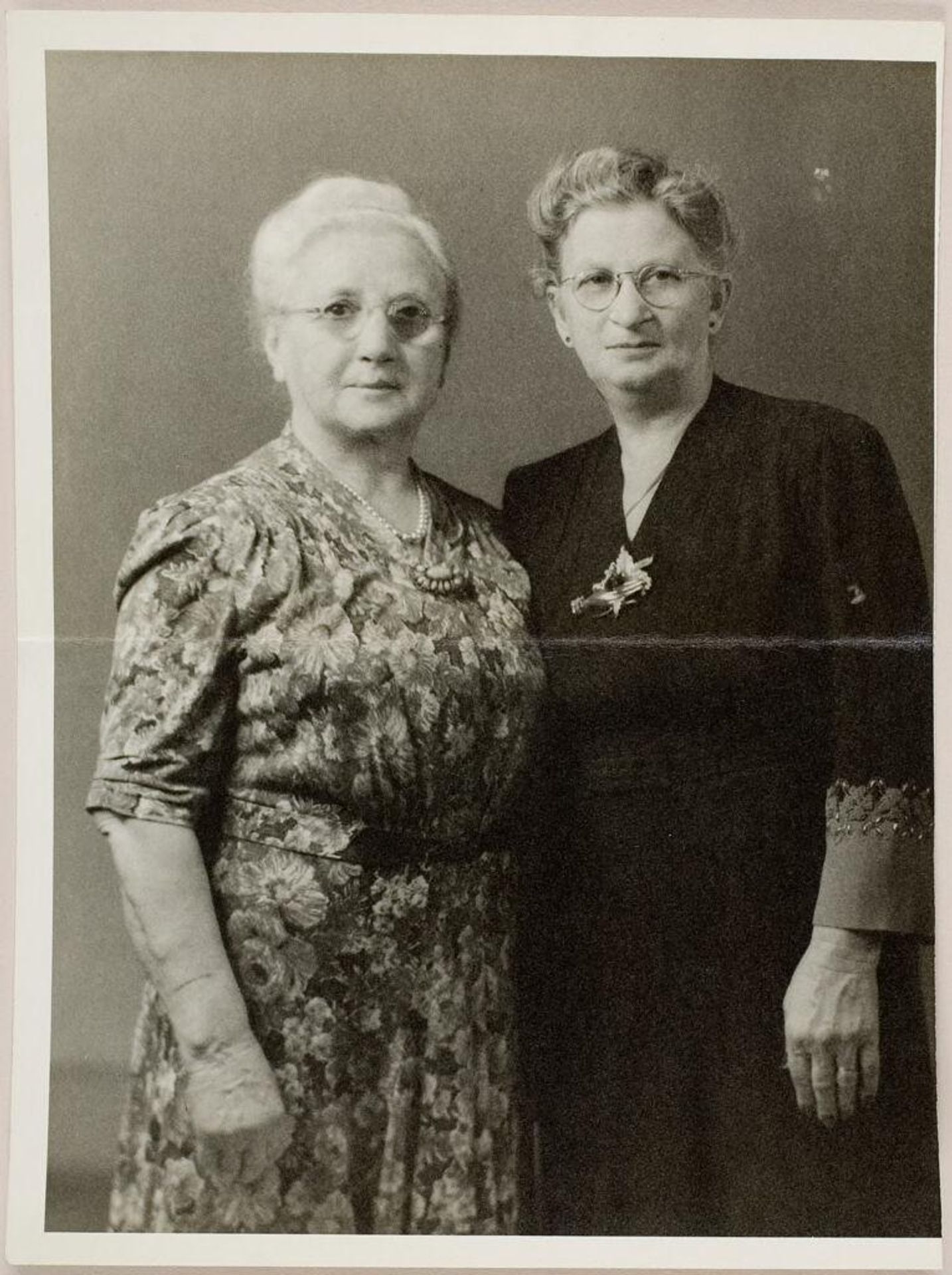 Untitled (portrait of two older women) by Martin Schweig