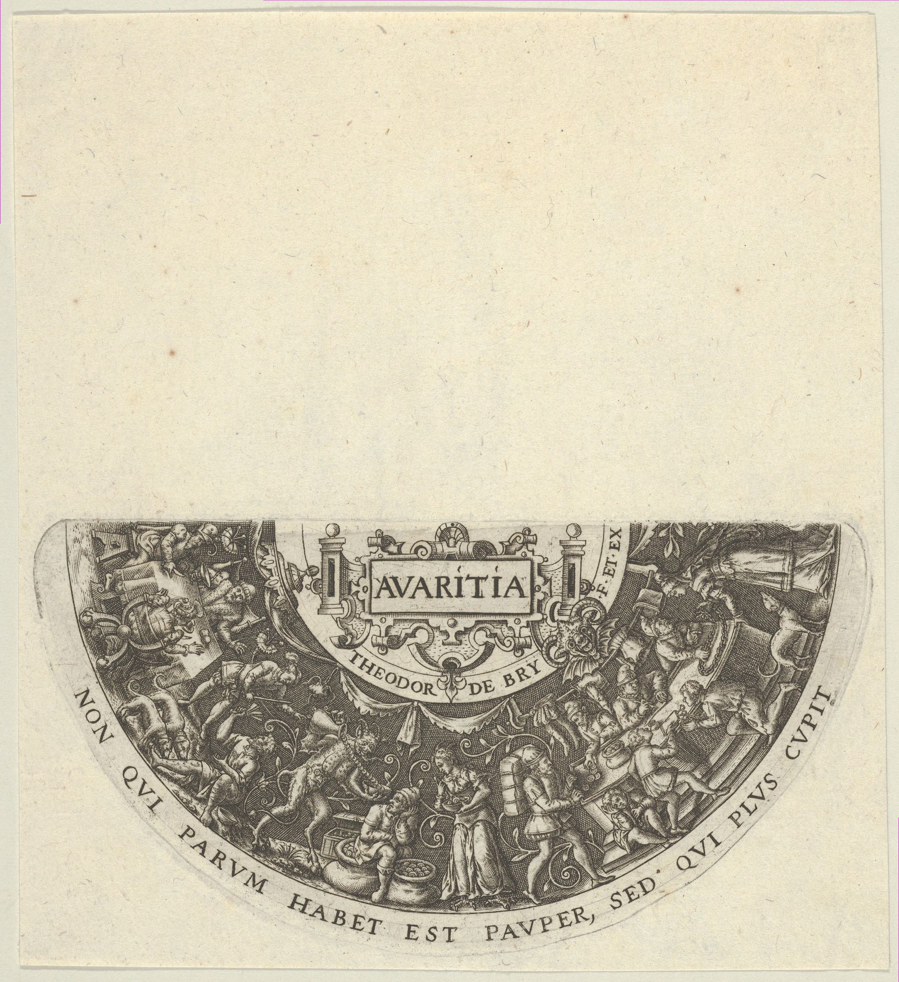 Avaritia by Theodor de Bry