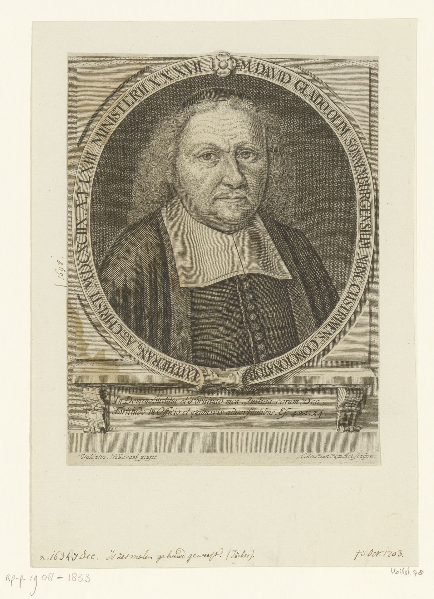 Portret van David Gladow by Christian Romstet