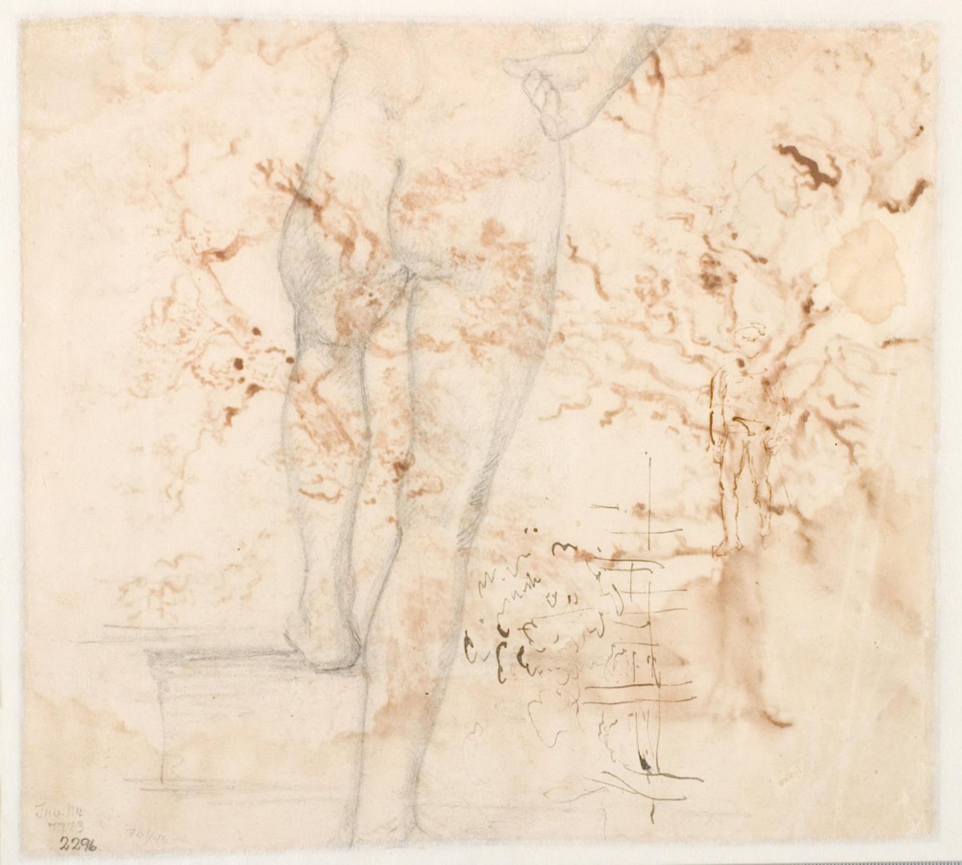 Brudstykke af en modelstudie o.a. by Dankvart Dreyer
