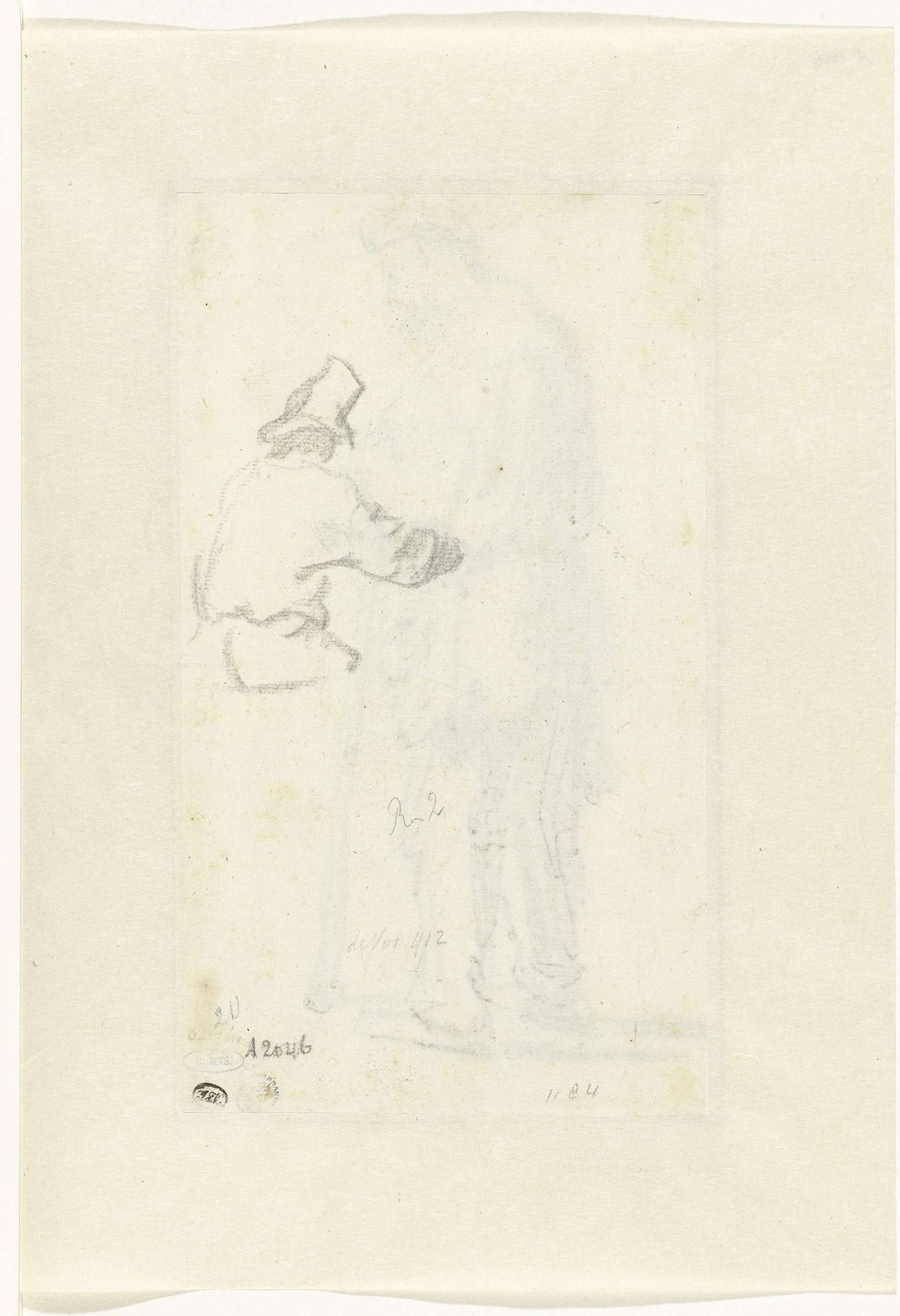 Study of a Man, Seen from Behind by Rembrandt van Rijn