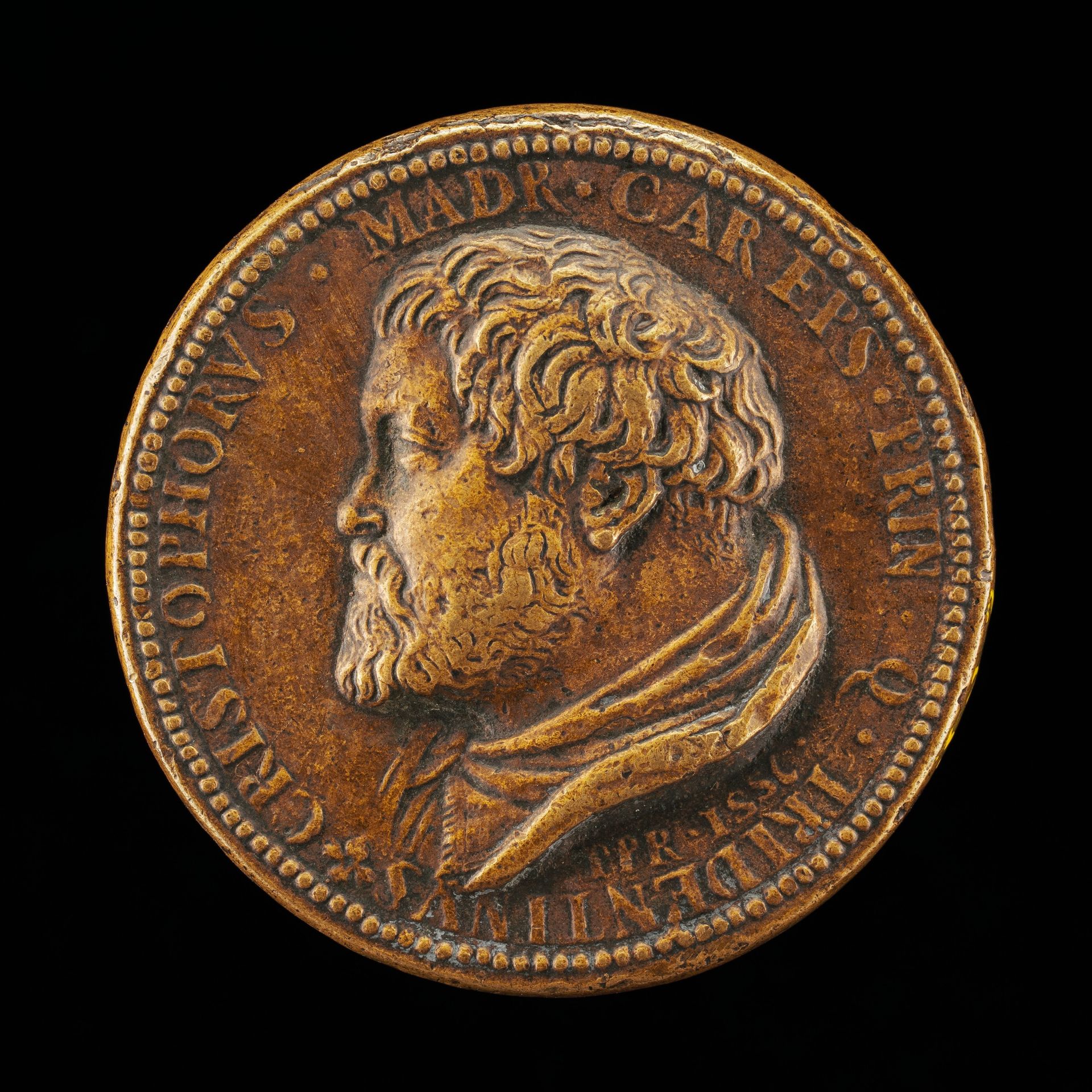 Cristoforo Madruzzo, 1512-1587, Cardinal, Prince Bishop of Trent 1539, of Brixen 1542 [obverse] by Pier Paolo Galeotti