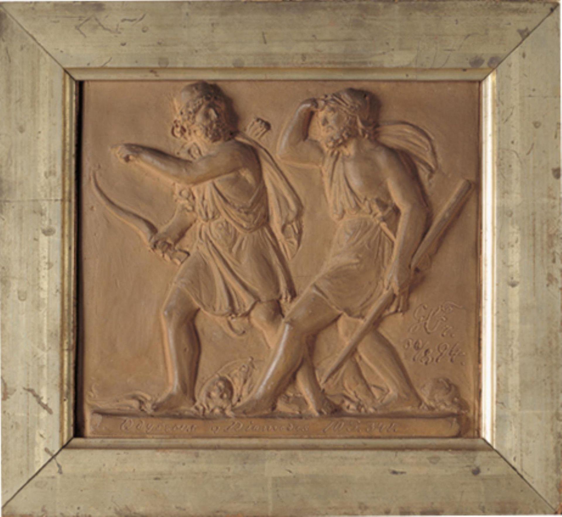 Odysseus og Diomedes ude at spejde efter Dolon by Georg Christian Freund
