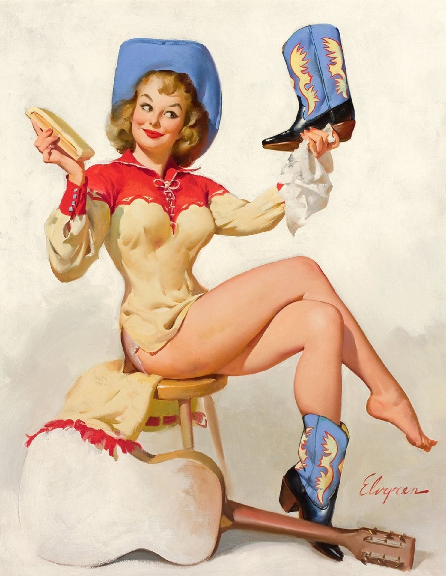 A Polished Performance by Gil Elvgren