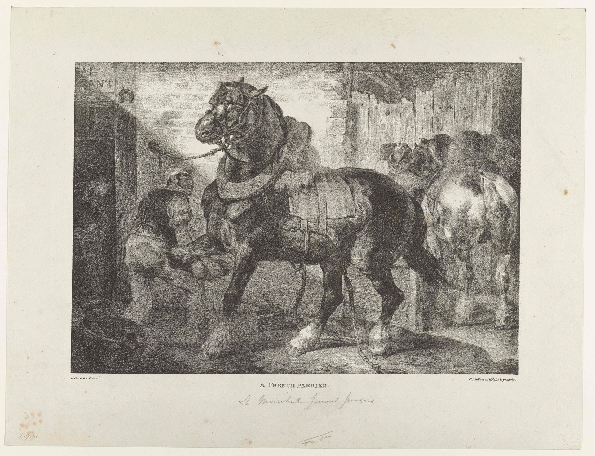 A French Farrier by Théodore Géricault