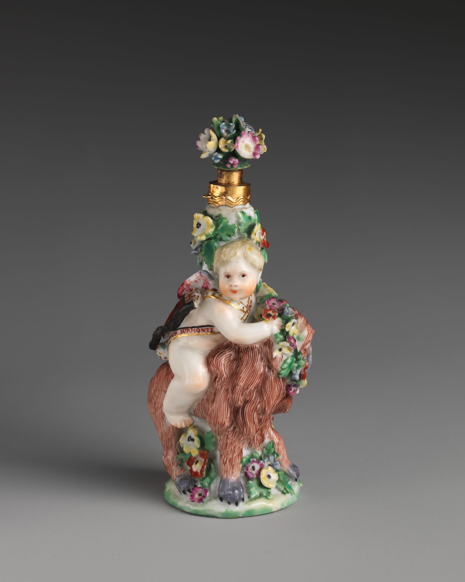 Cupid on a lion by Chelsea Porcelain Manufactory