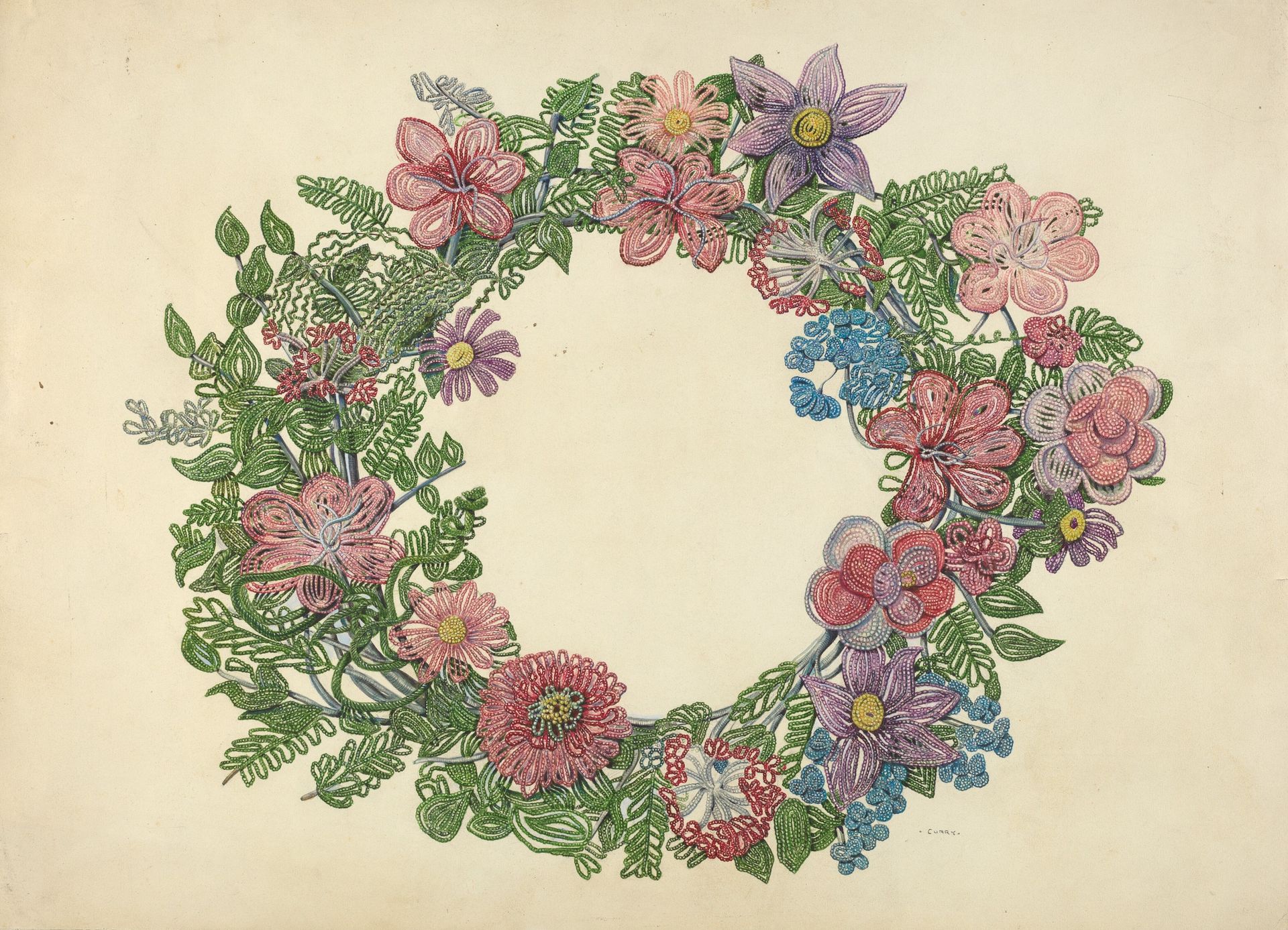 Cemetary Wreath by Al Curry