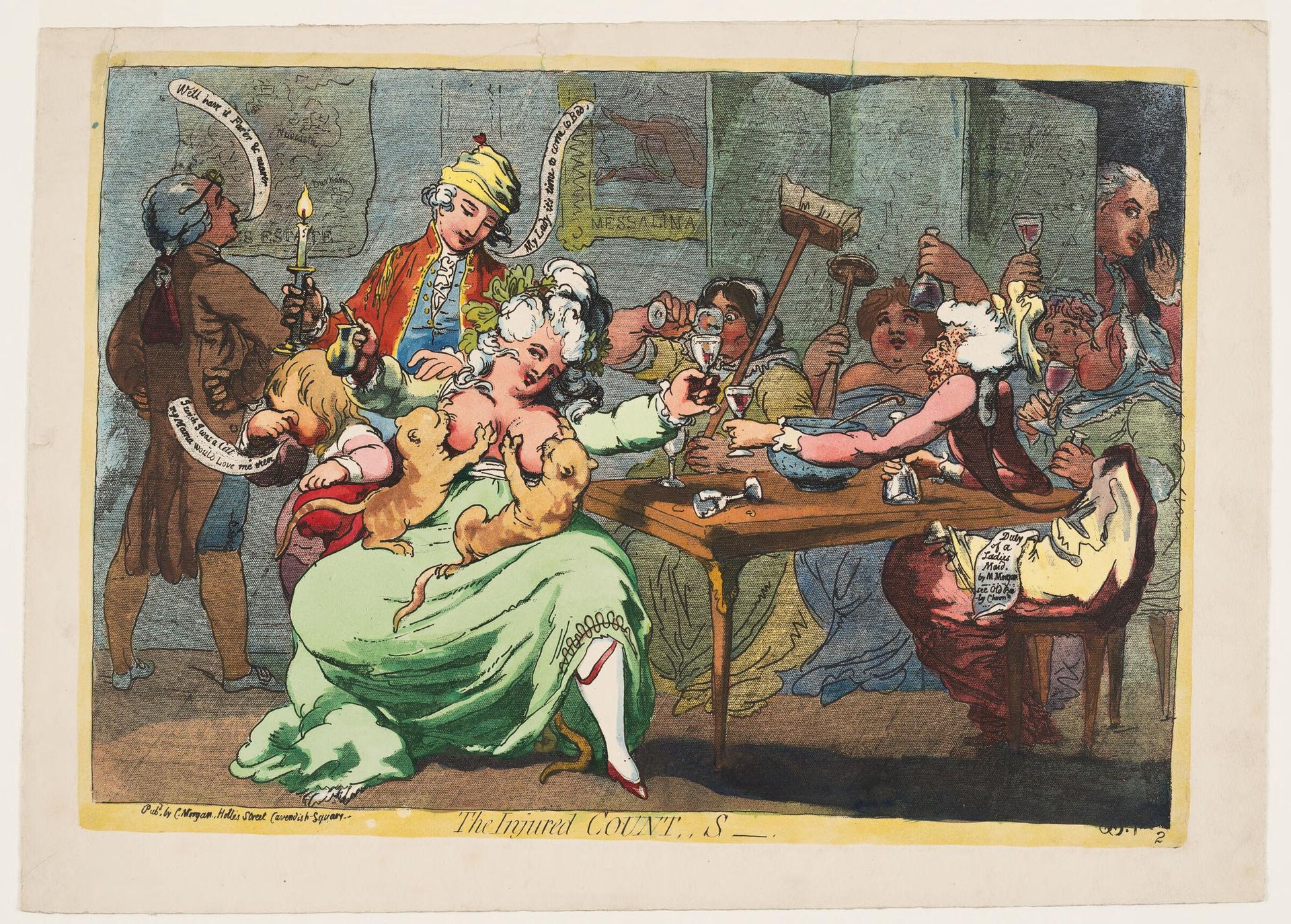 The Injured Count. S- by James Gillray