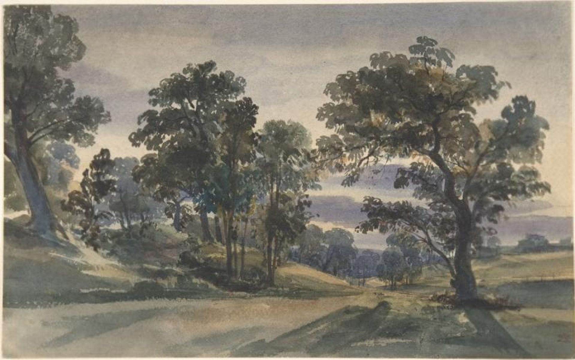 A Parkland View at Dusk by William Leighton Leitch