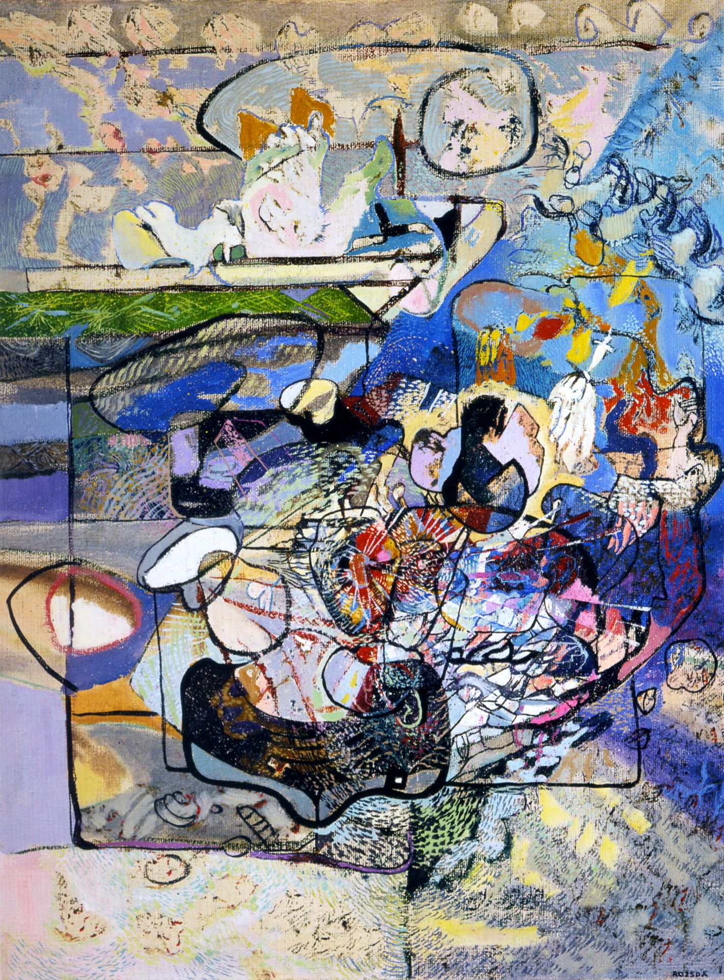 Sacred and Profane Love by Endre Rozsda